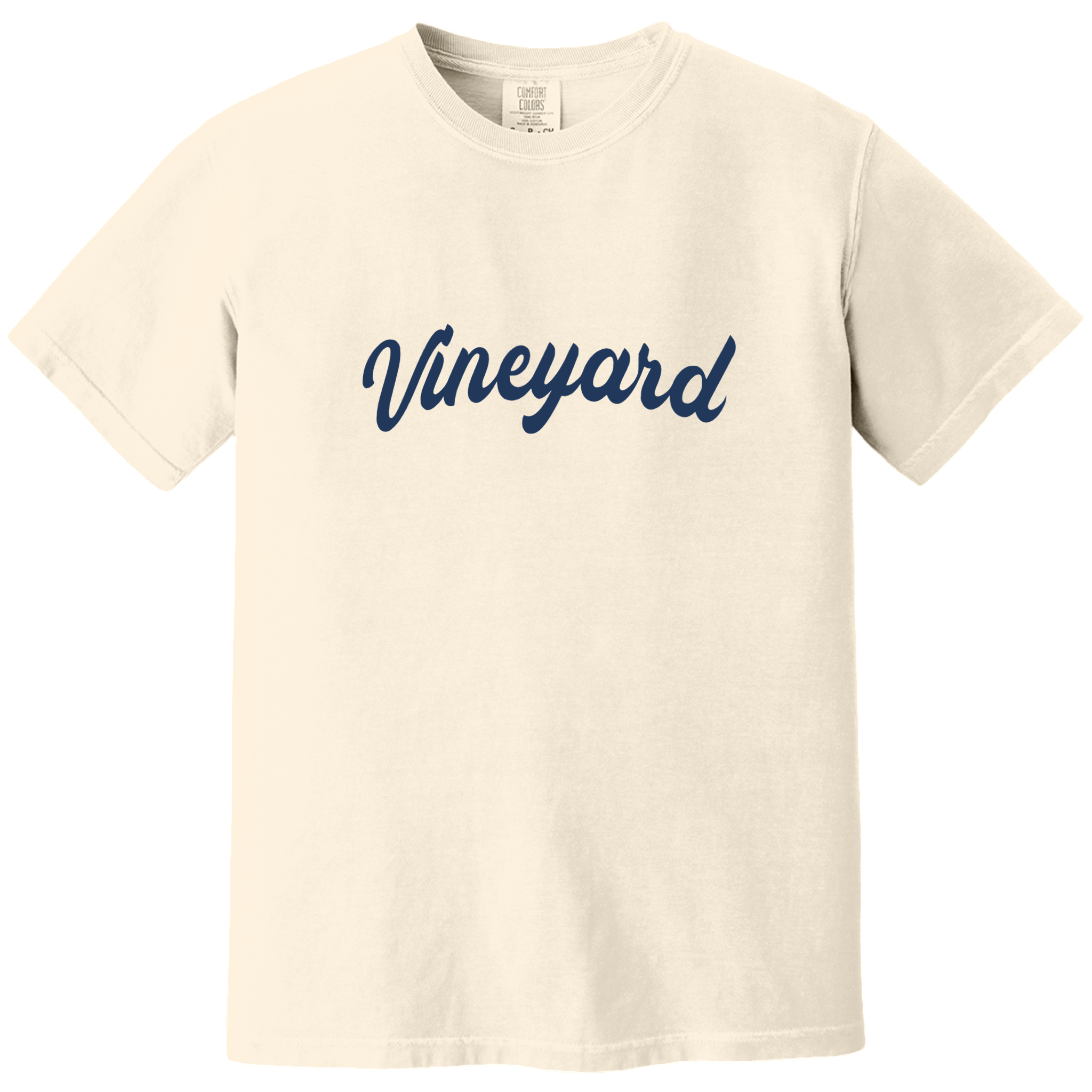 Vineyard Fancy Comfort Colors T-Shirt, ivory