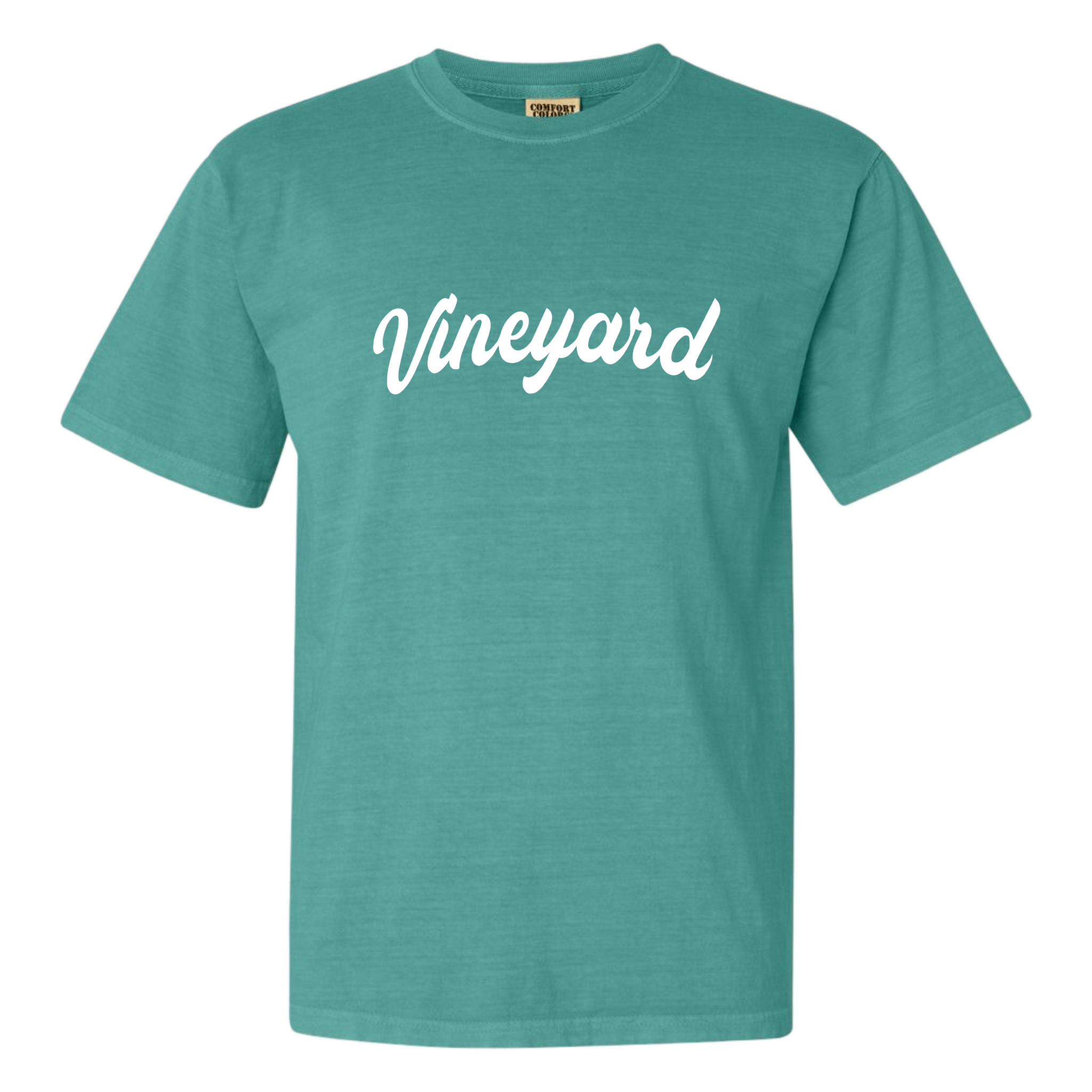 Vineyard Fancy Comfort Colors T-Shirt, seafoam