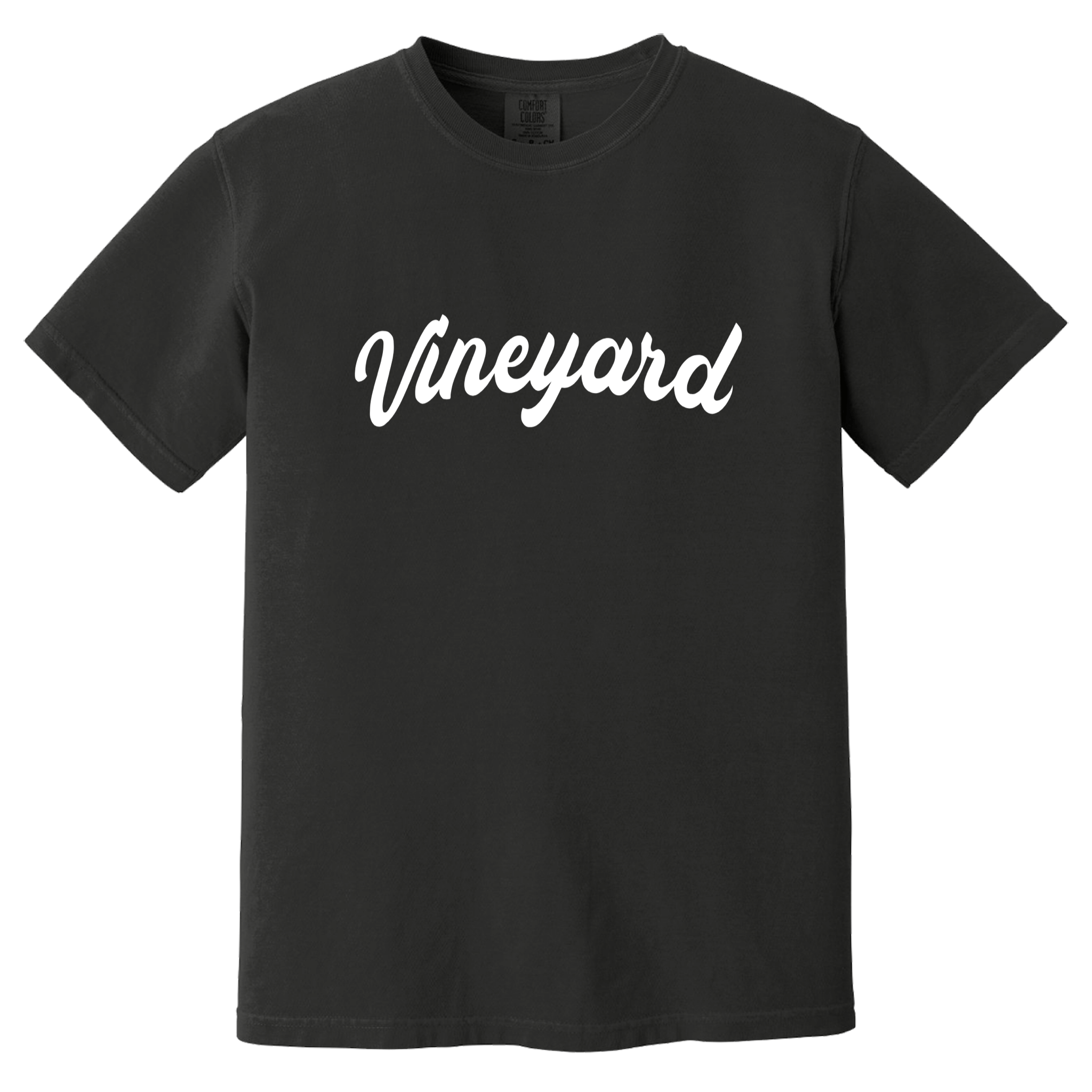 Vineyard Fancy Comfort Colors T-Shirt, black