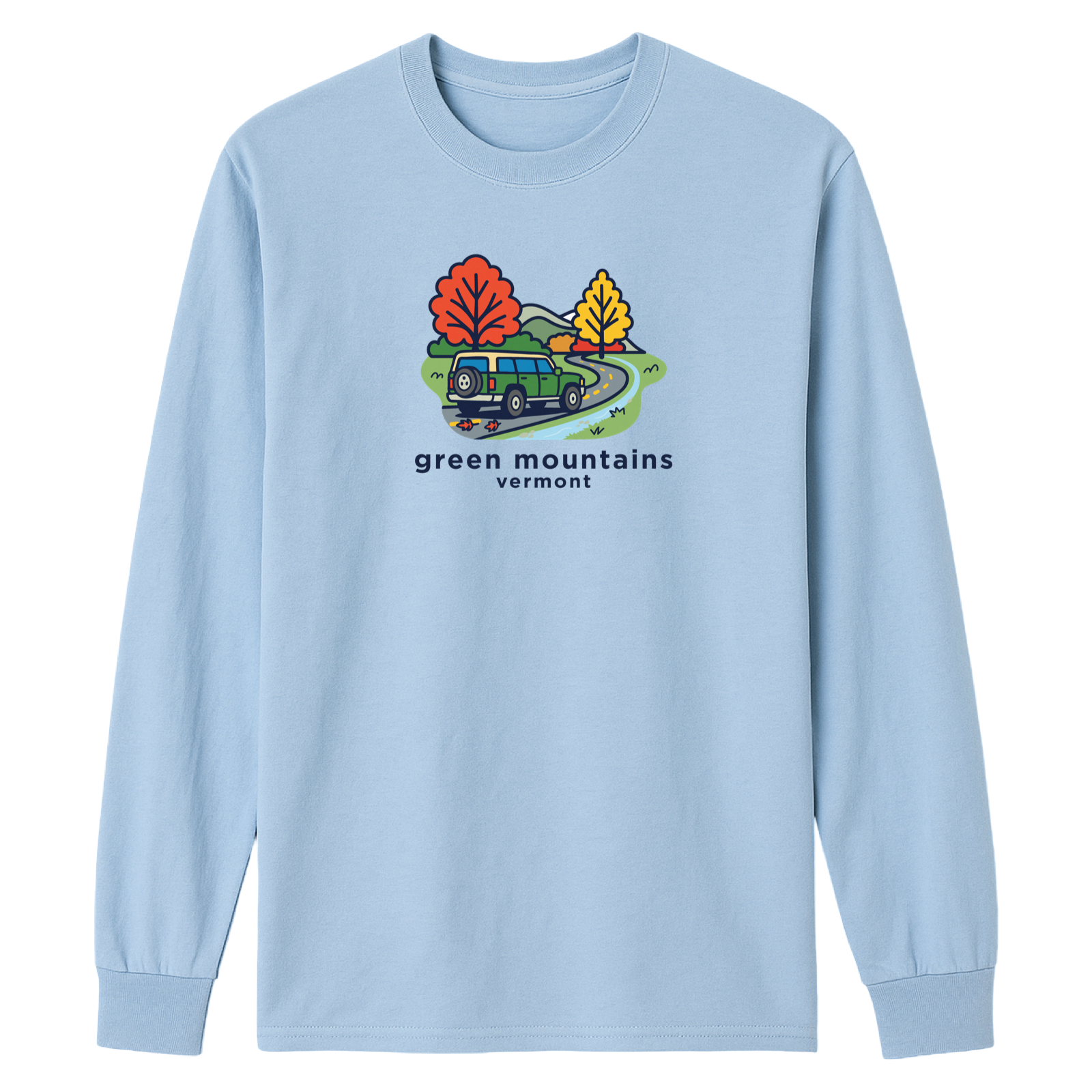 Green Mountains Mountain Drive Essential Long Sleeve Tee