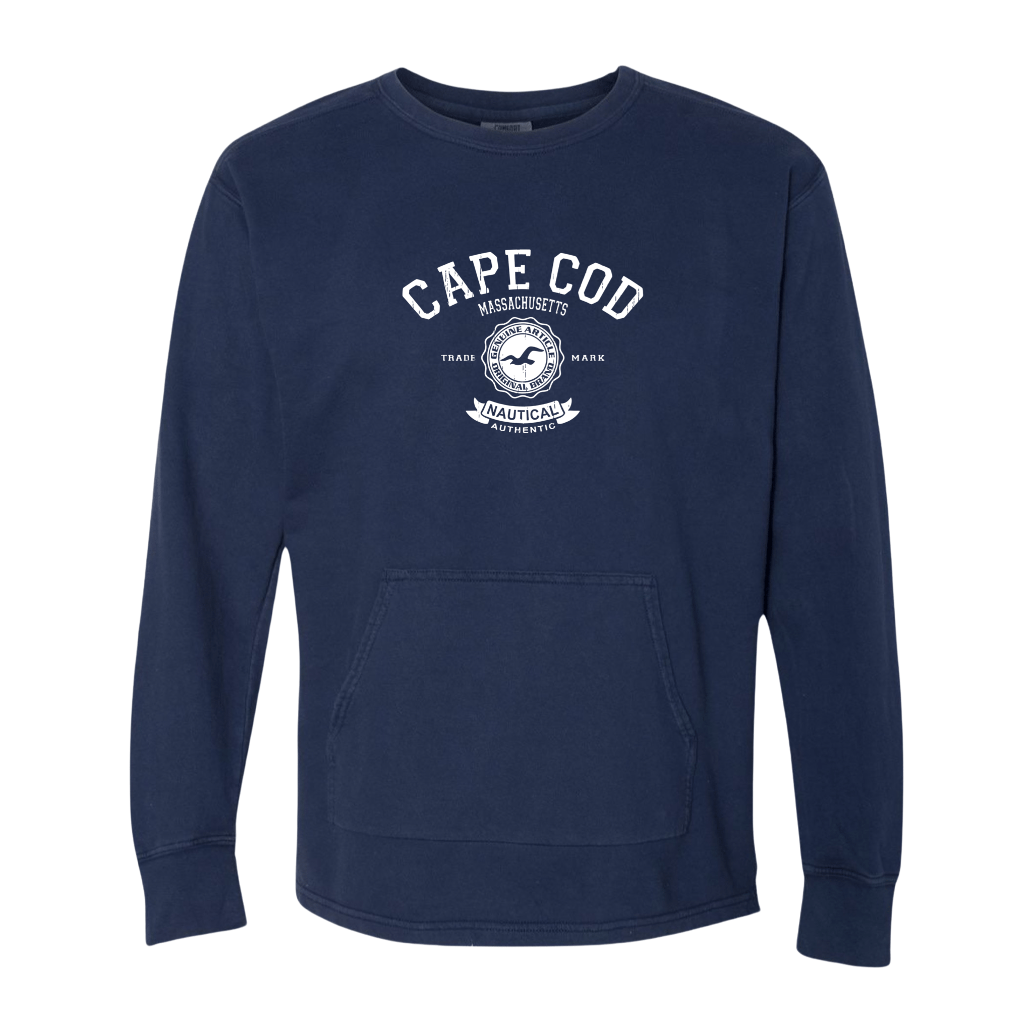 cape cod comfort colors french terry crewneck, seagull