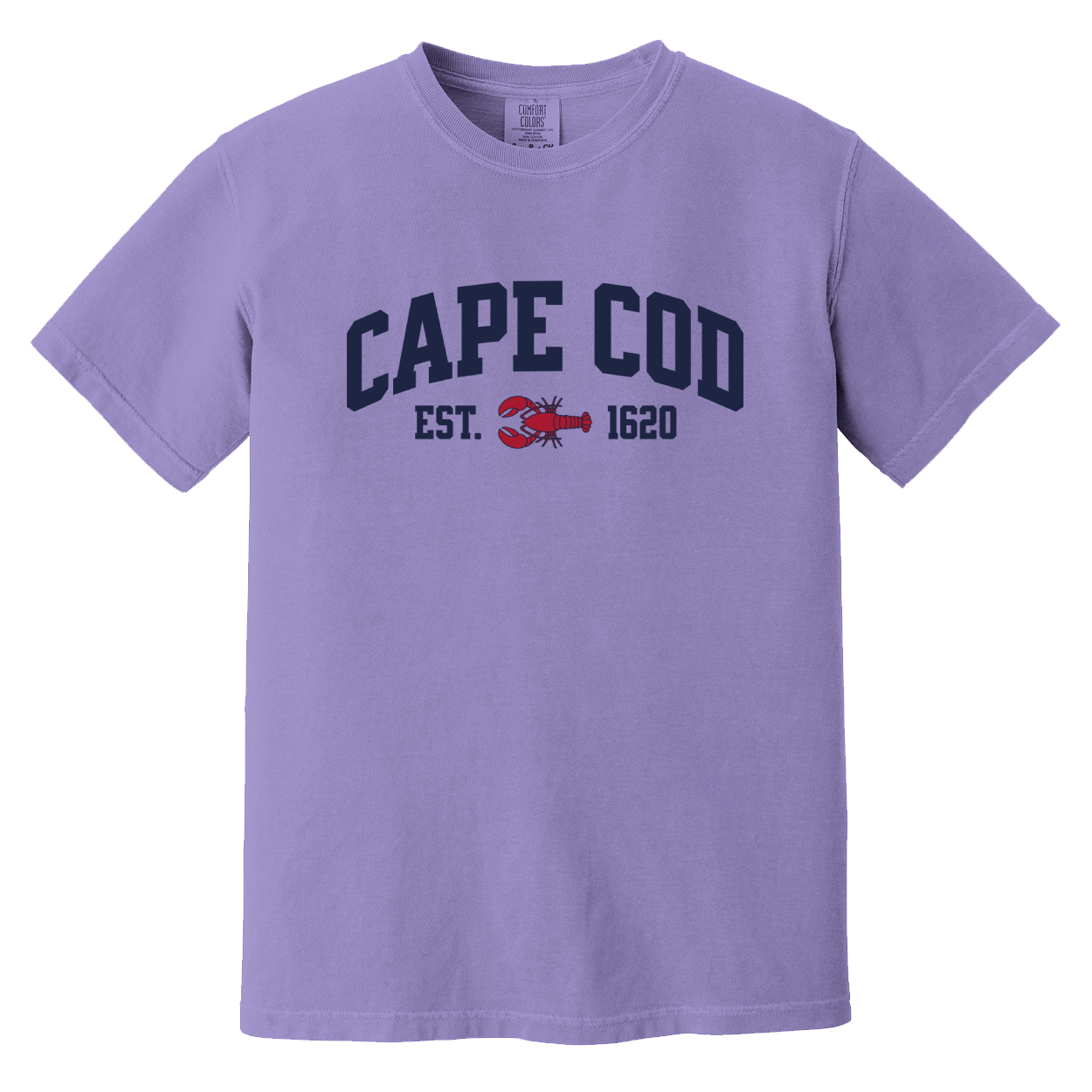 Cape Cod Lobster Comfort Colors T-Shirt - Violet