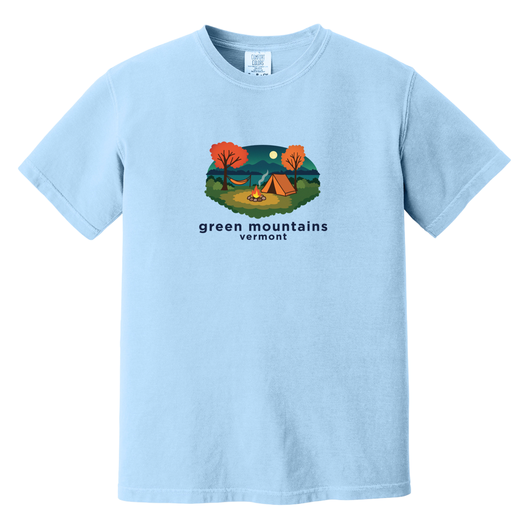 Green Mountains Campfire Comfort Colors T-Shirt