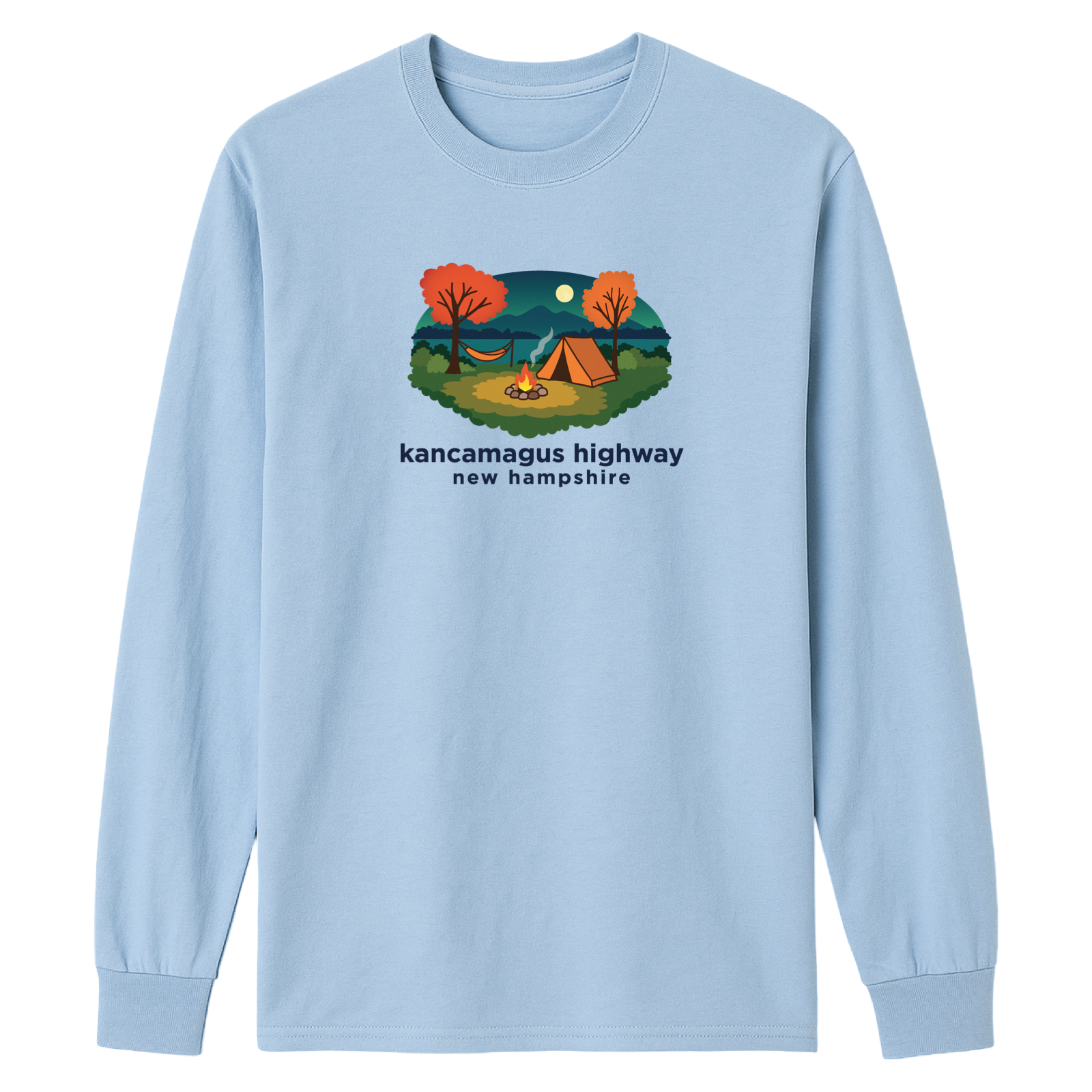 Kancamagus Highway Campfire Essential Long Sleeve Tee