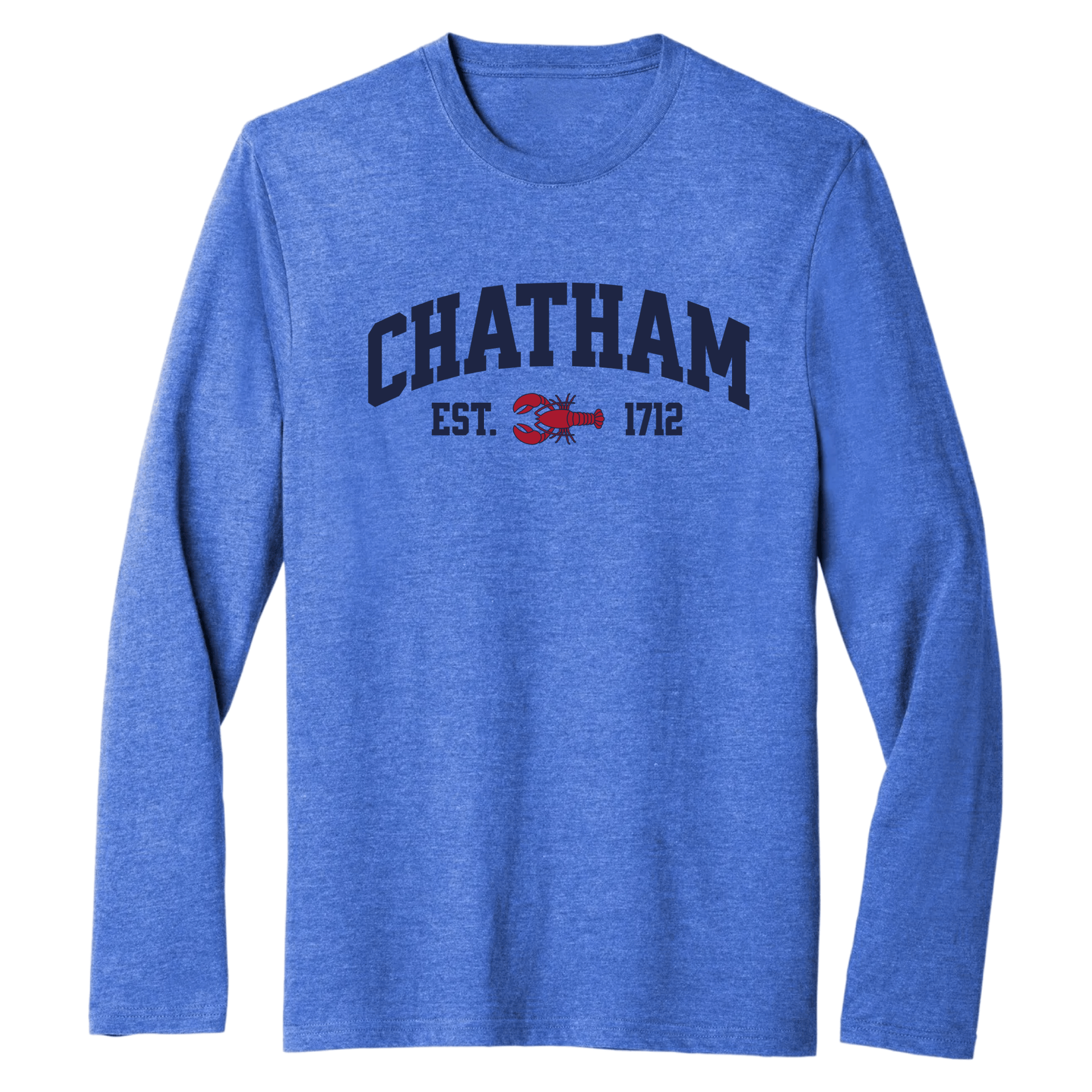 Chatham Lobster Essential Long Sleeve Tee, royal 