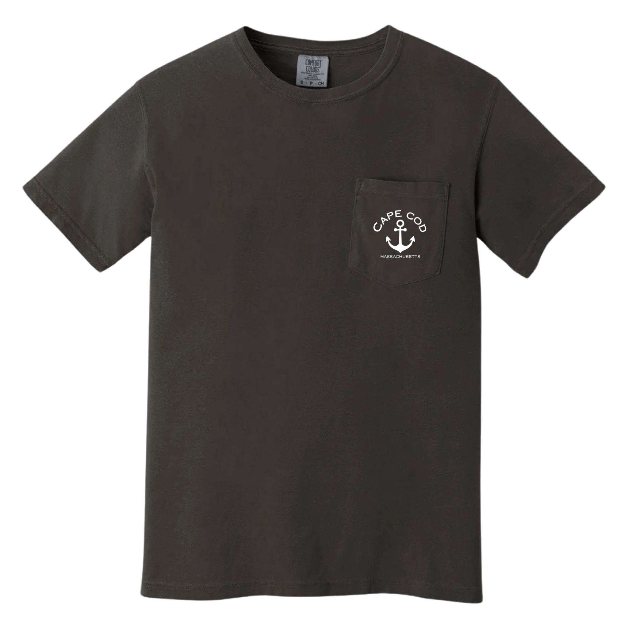 cape cod anchor comfort colors pocket tee