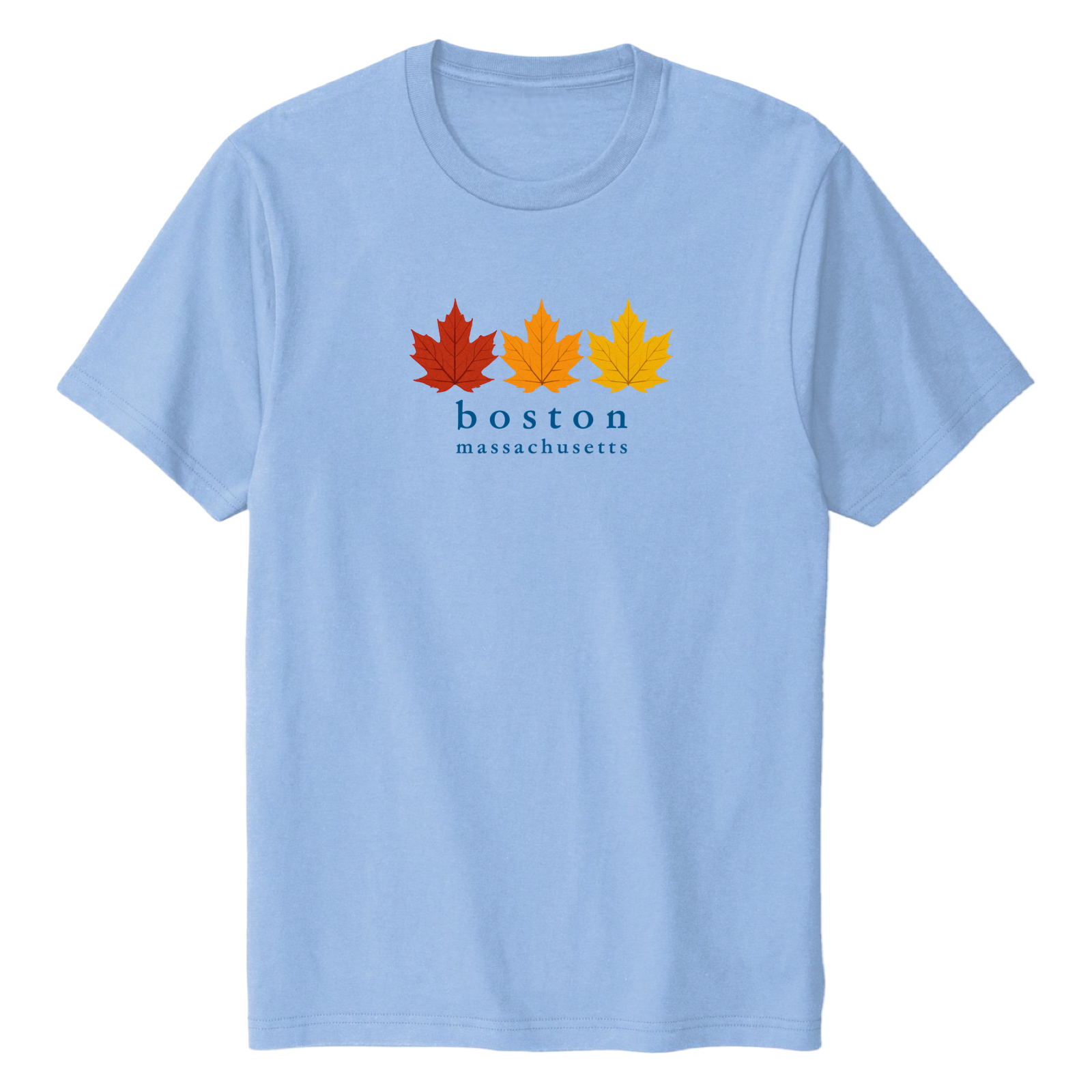 Boston Fall Foliage Soft Cotton T-Shirt