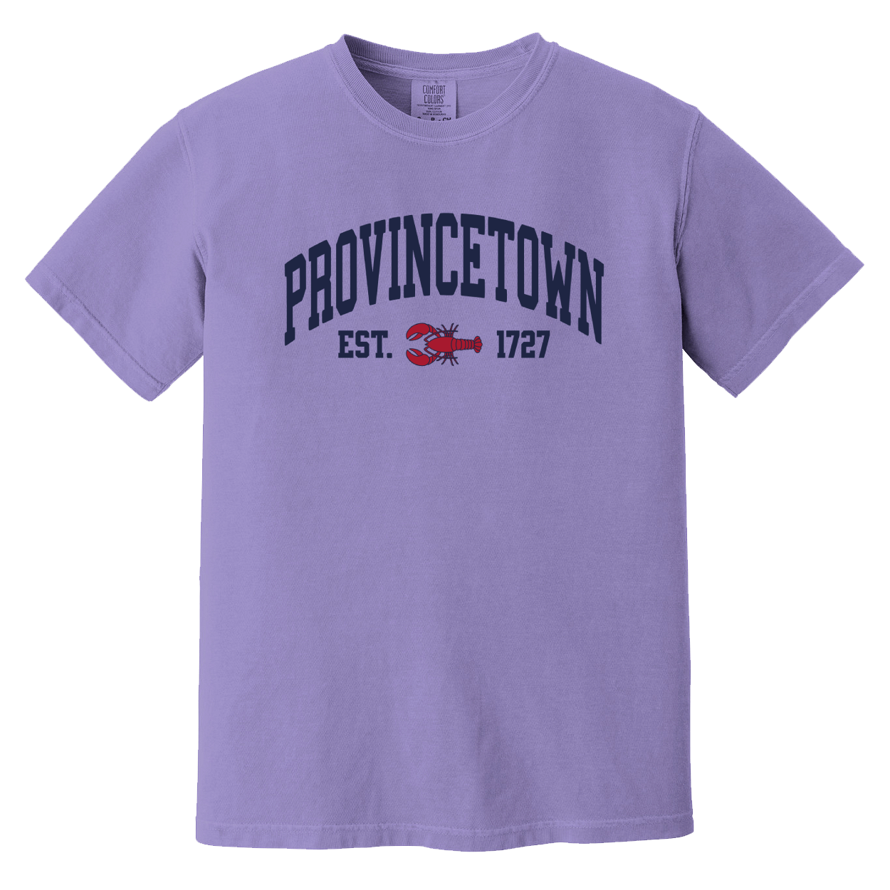 Provincetown Lobster Comfort Colors T-Shirt - Violet