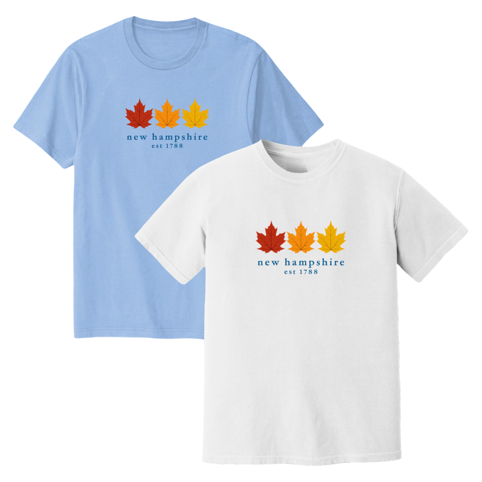 New Hampshire Fall Foliage Soft Cotton T-Shirt