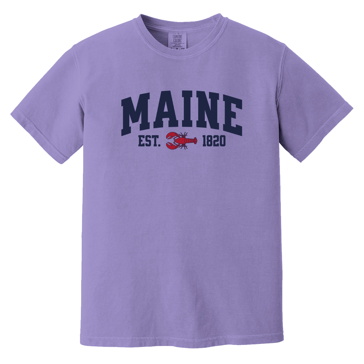 Maine Lobster Comfort Colors T-Shirt - Violet