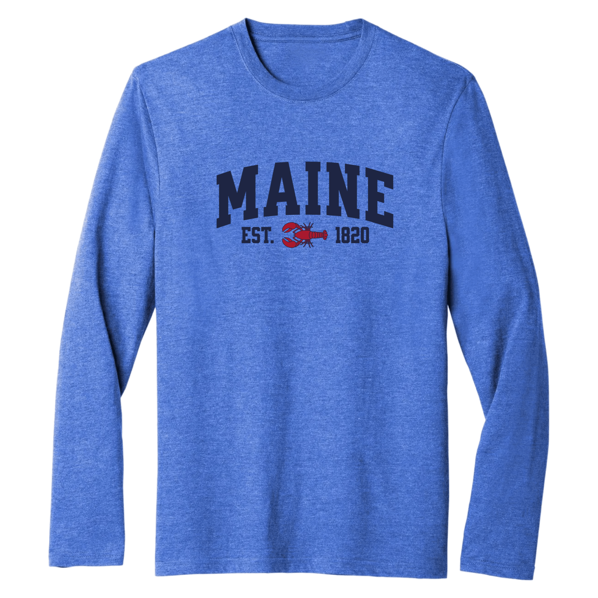 Maine Lobster Essential Long Sleeve Tee, royal