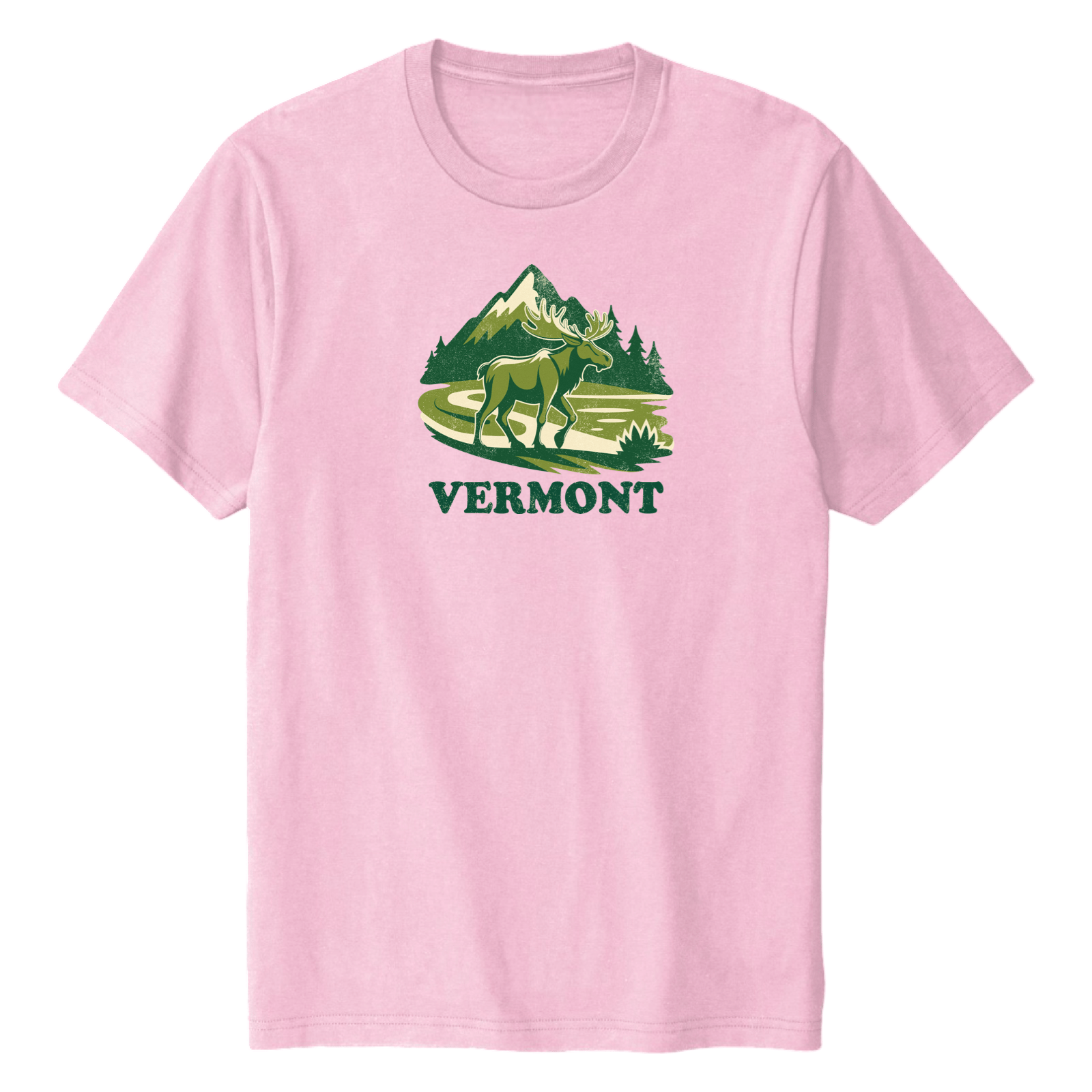 Cape Cod Clothing Company Vermont Mountain Moose Soft Cotton T-Shirt