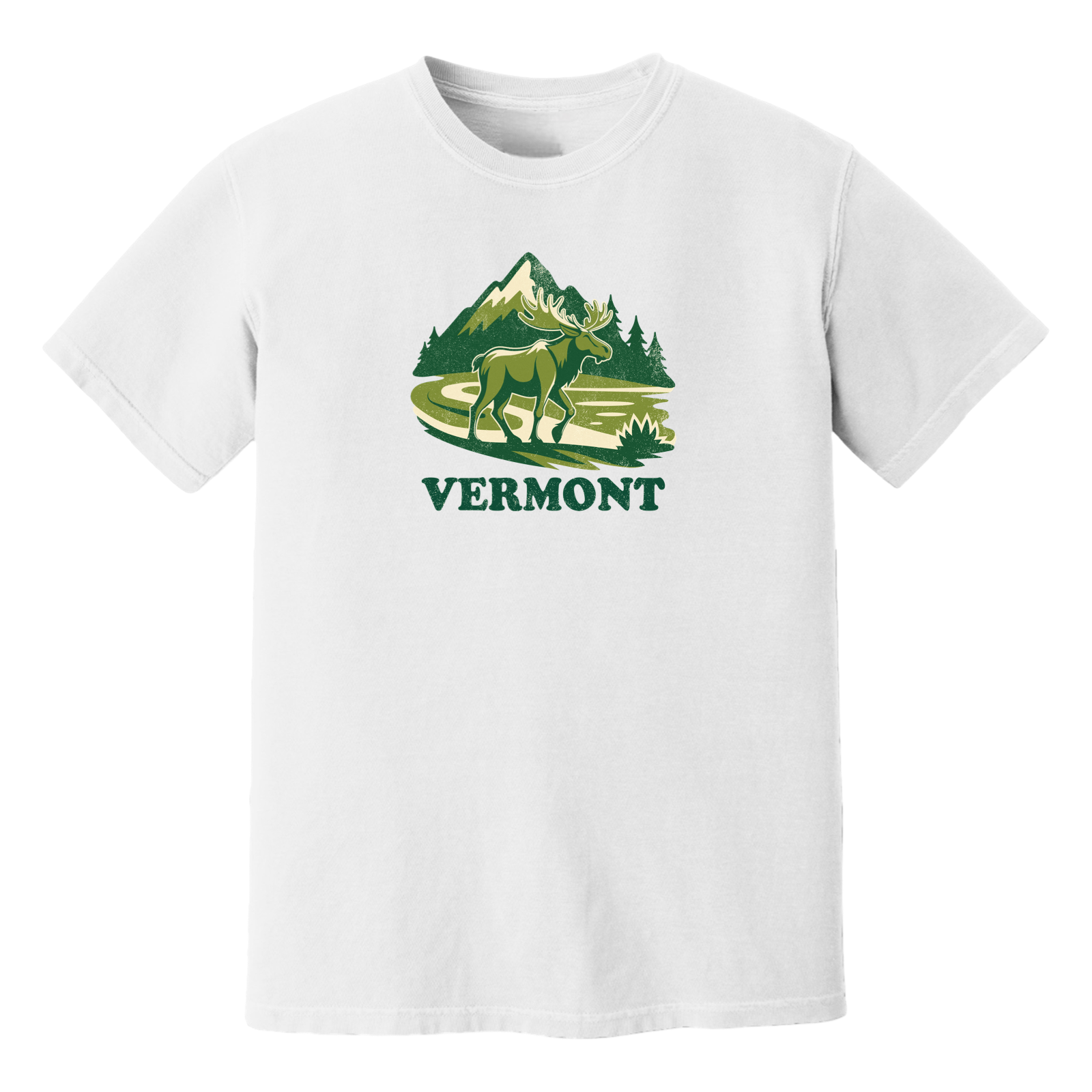 Cape Cod Clothing Company Vermont Mountain Moose Soft Cotton T-Shirt