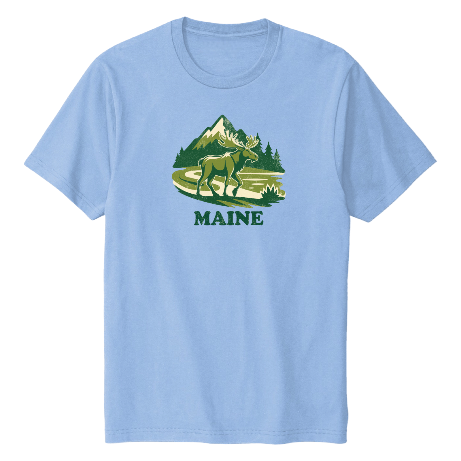 Cape Cod Clothing Company Maine Mountain Moose Soft Cotton T-Shirt