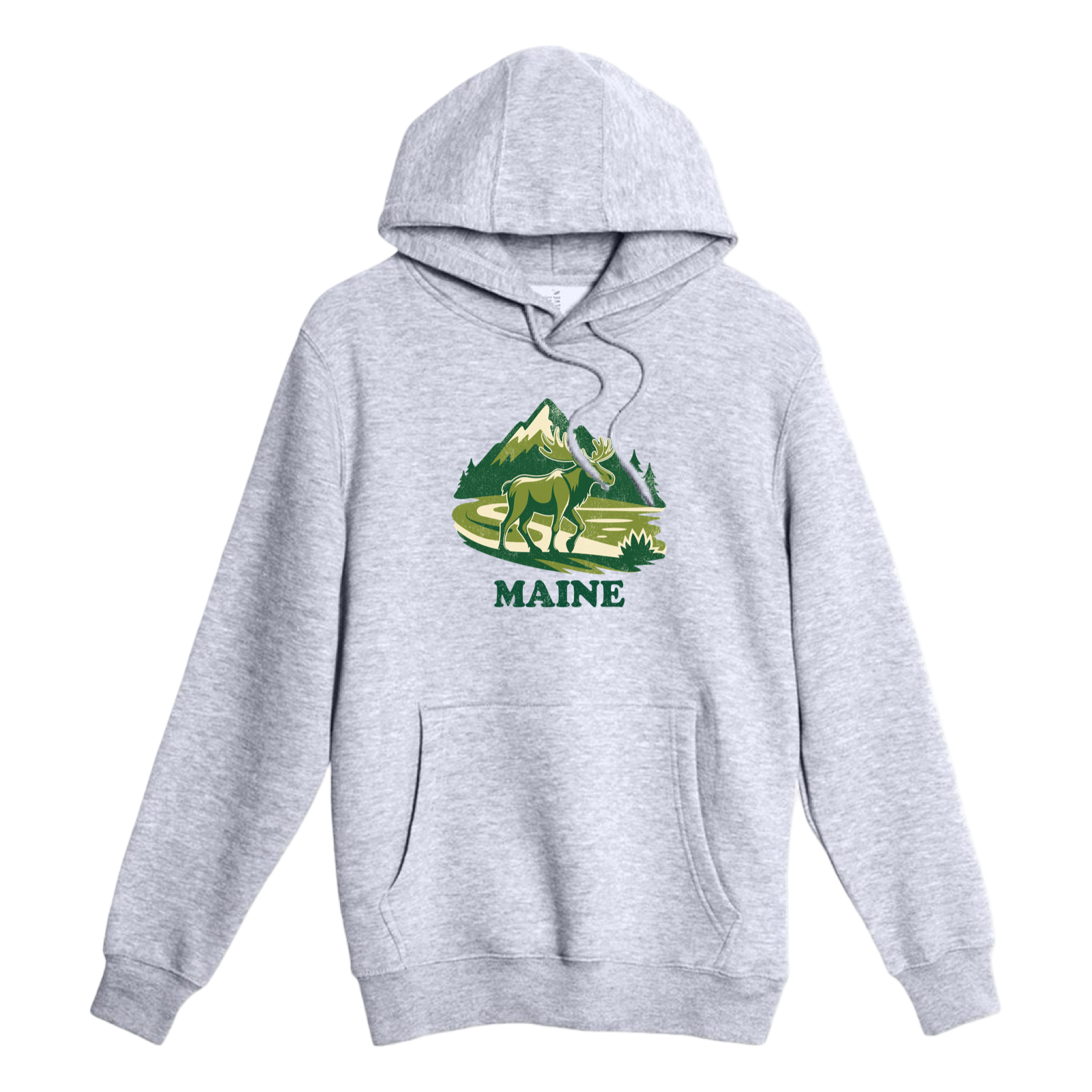 Maine Mountain Moose Comfort Fleece Hoodie
