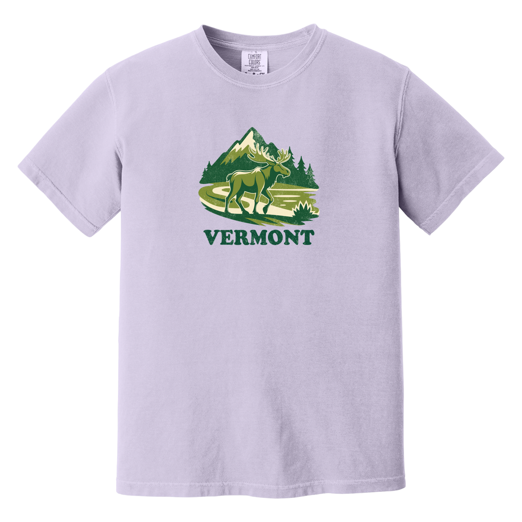 Vermont Mountain Moose Comfort Colors T-Shirt