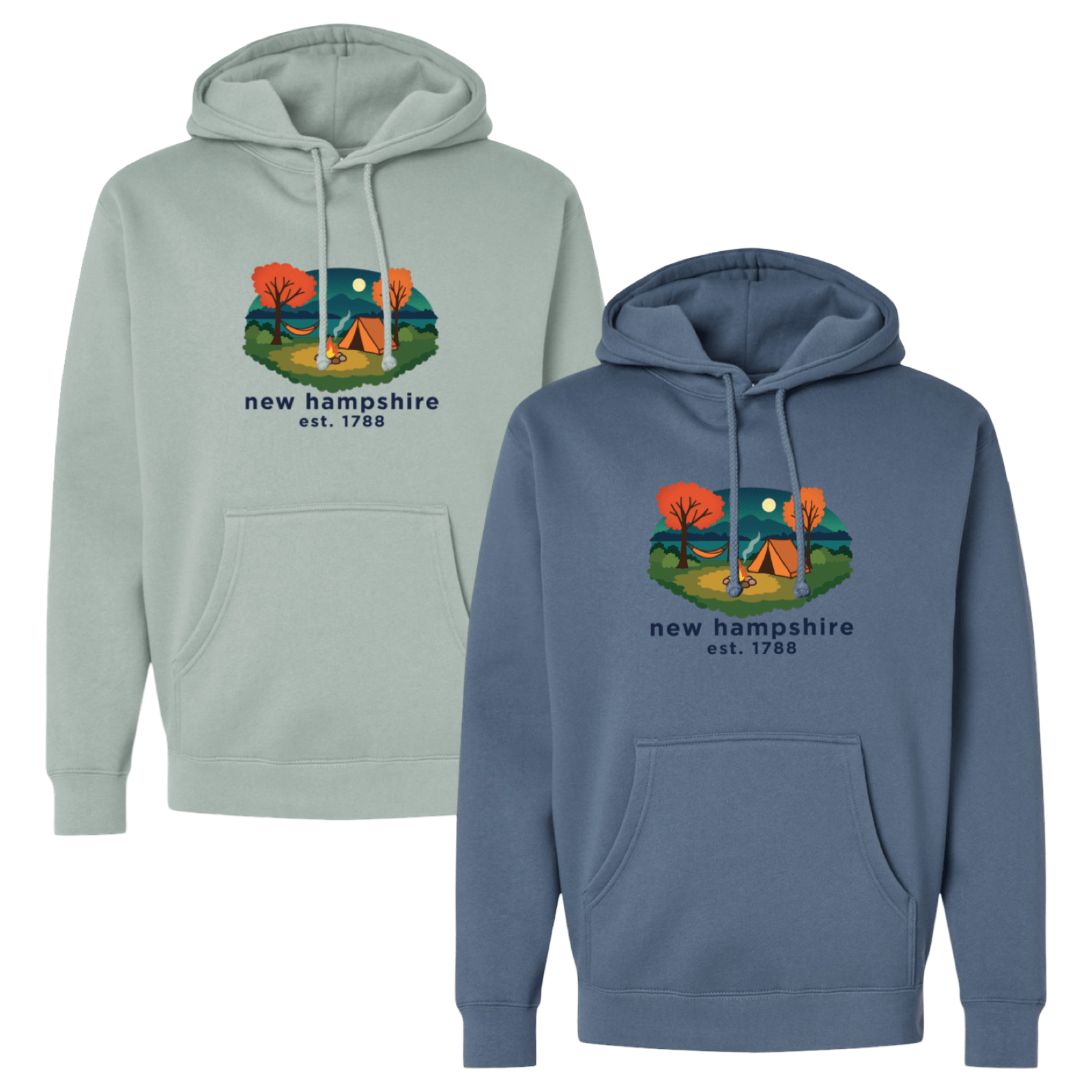 Cape Cod Clothing Company New Hampshire Campfire Midweight Fleece Hoodie