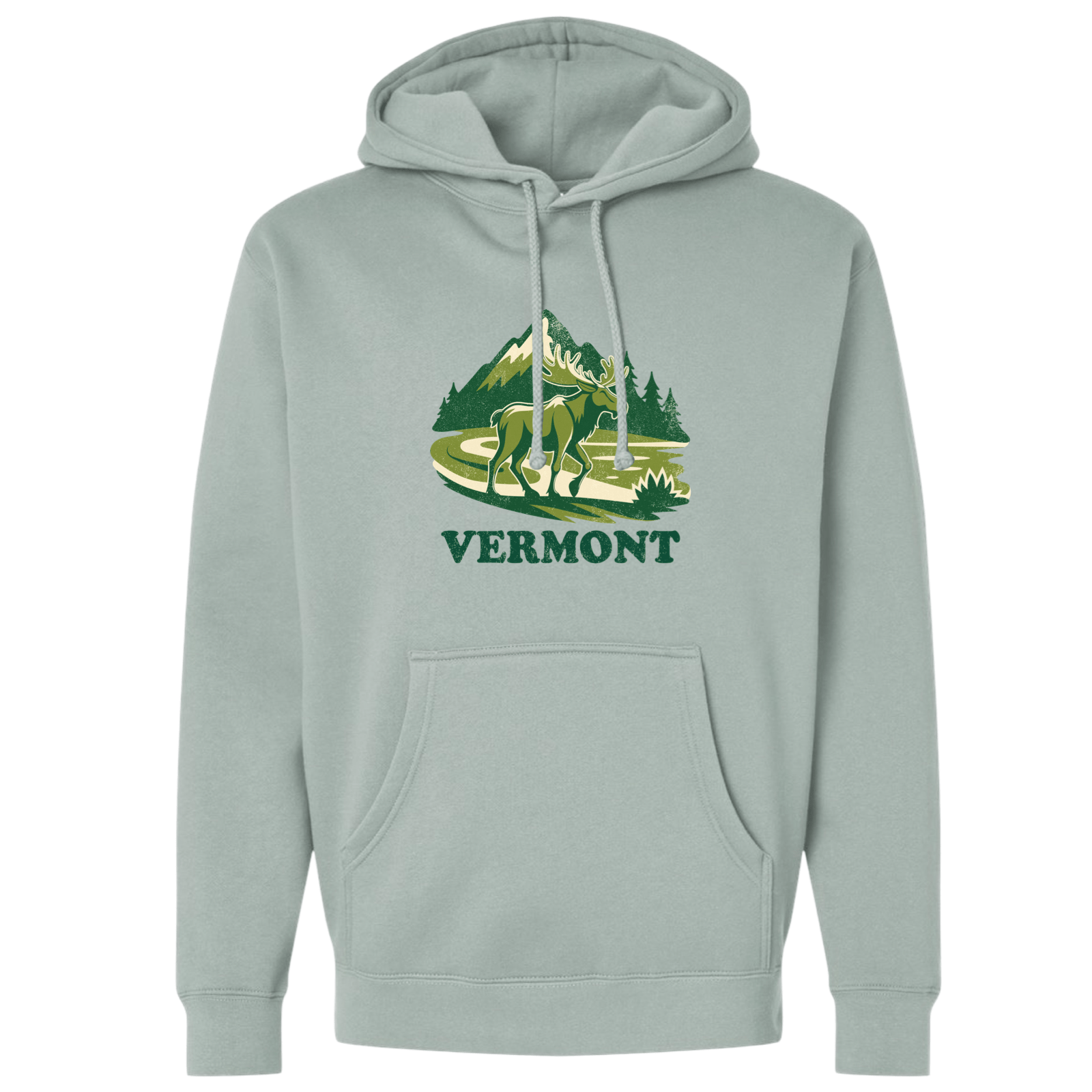 Cape Cod Clothing Company Vermont Mountain Moose Midweight Fleece Hoodie