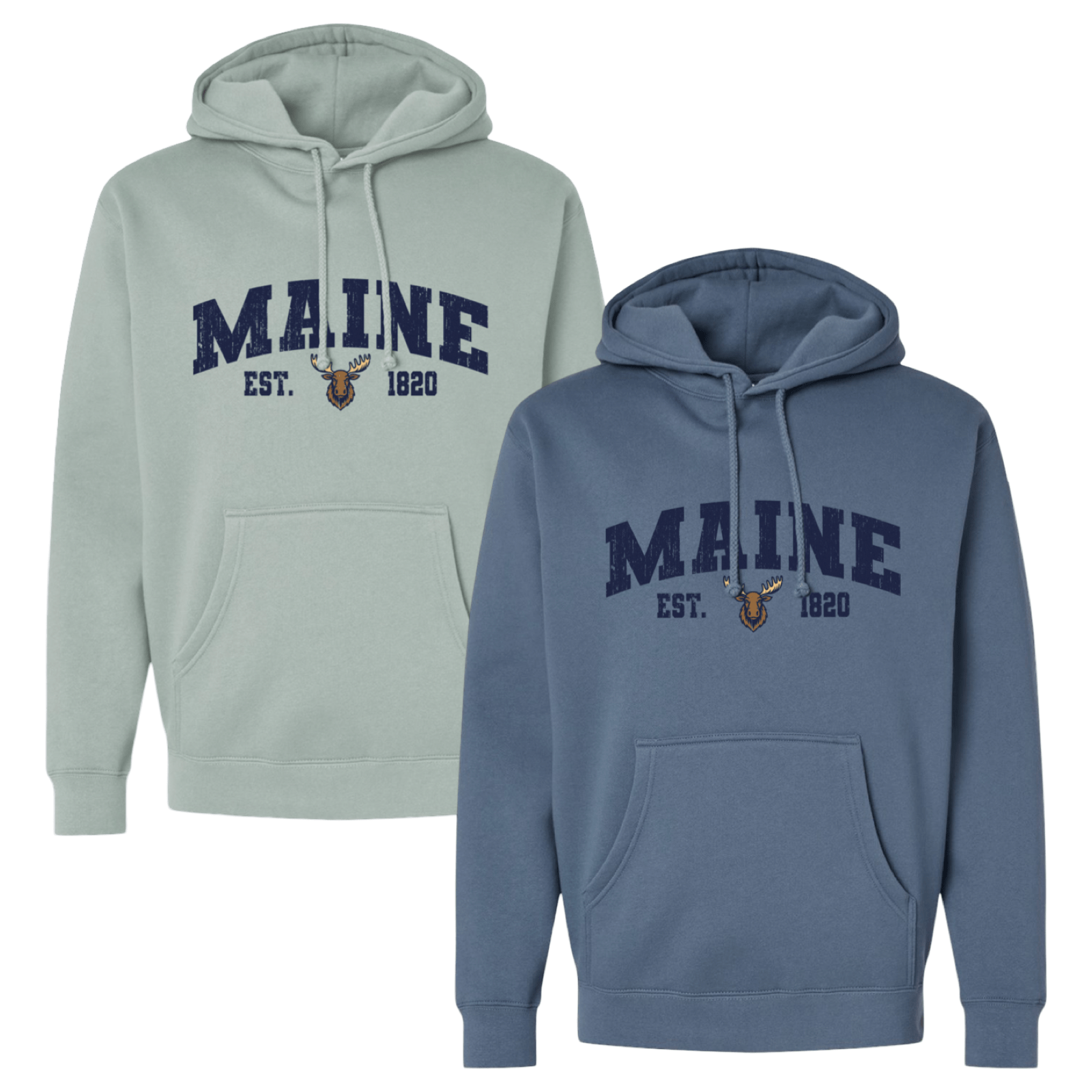Cape Cod Clothing Company Maine Moose Midweight Fleece Hoodie