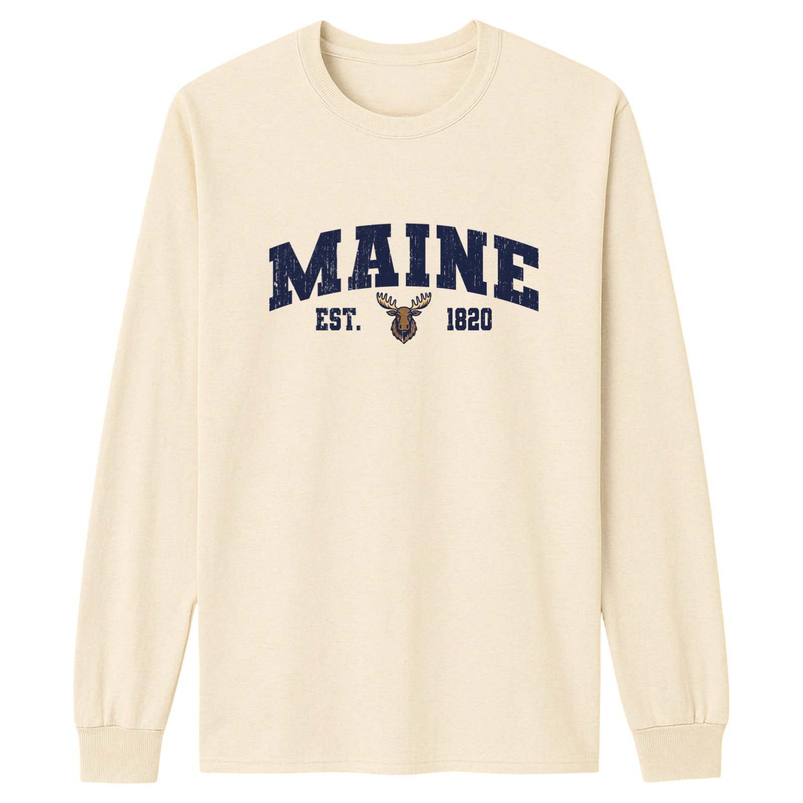 Maine Moose Essential Long Sleeve Tee