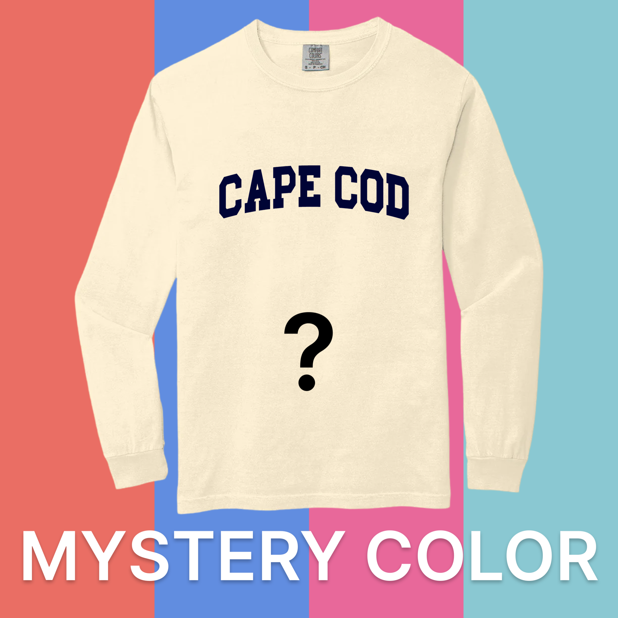 Cape Cod Comfort Colors Long Sleeve T-Shirt - Mystery Color
