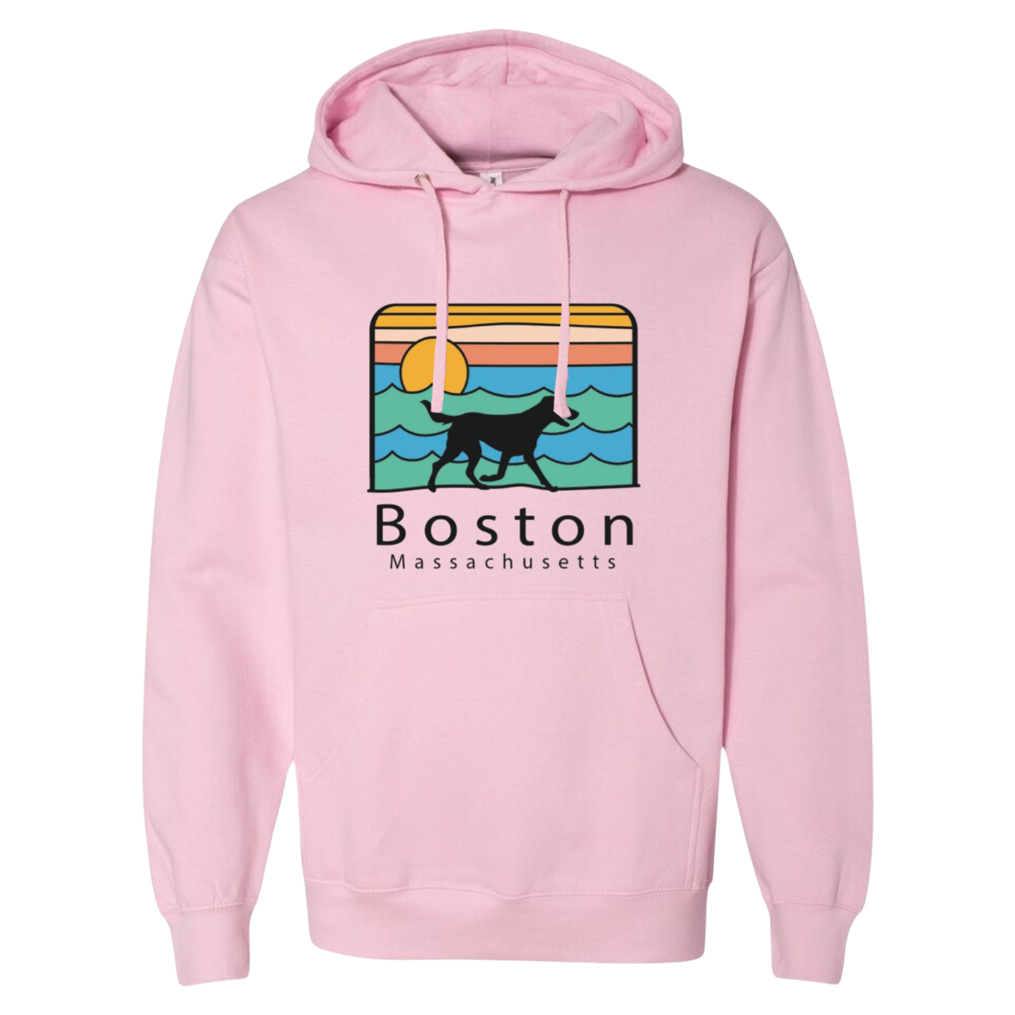 Boston Summer Dog Midweight Fleece Hoodie