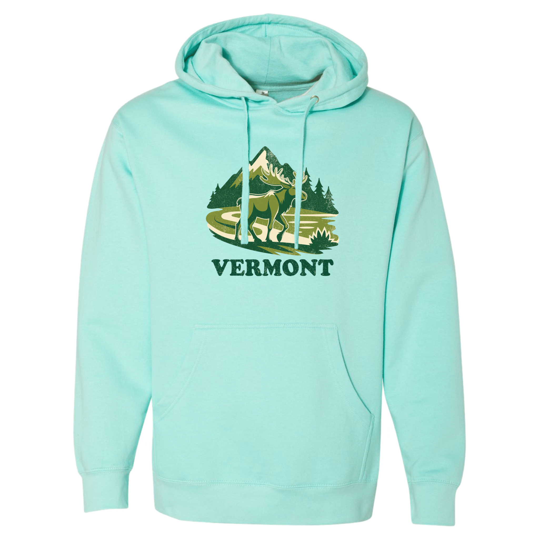 Cape Cod Clothing Company Vermont Mountain Moose Midweight Fleece Hoodie