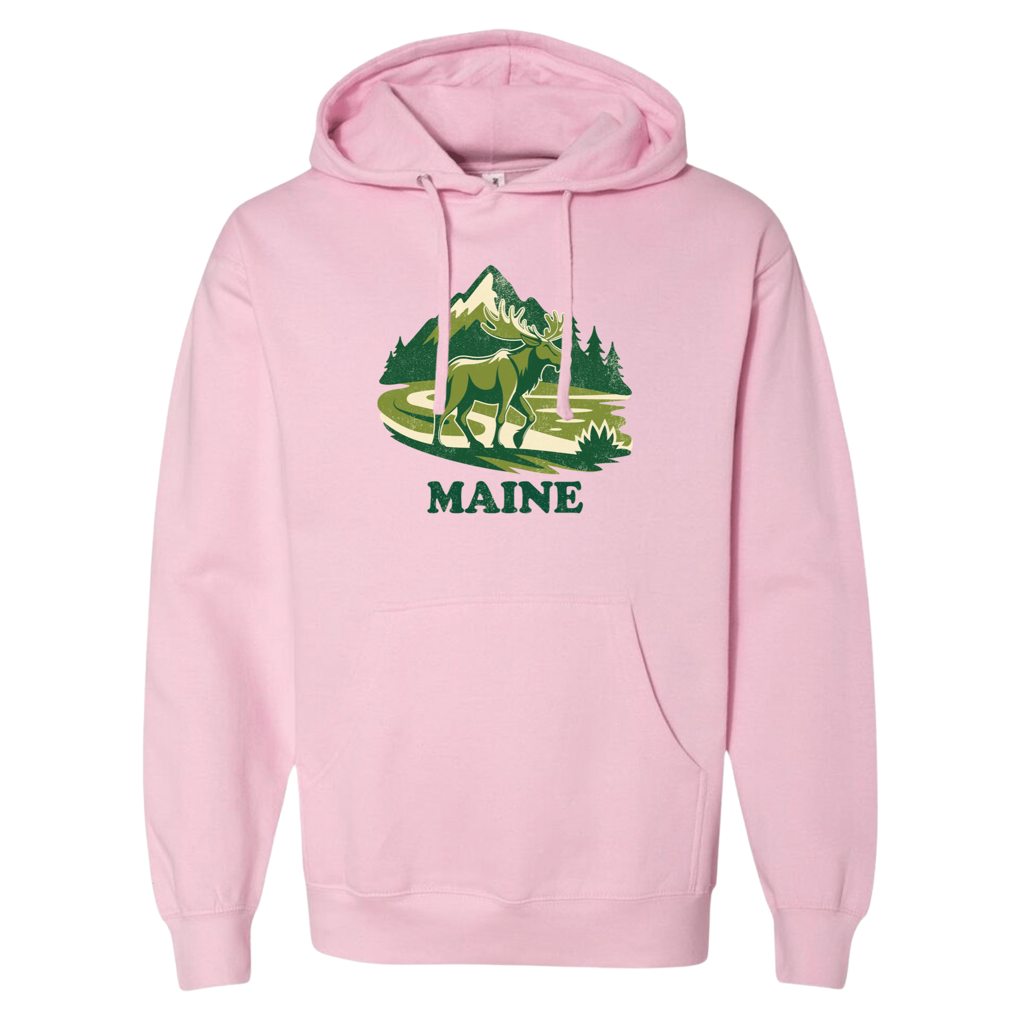 Cape Cod Clothing Company Maine Mountain Moose Midweight Fleece Hoodie