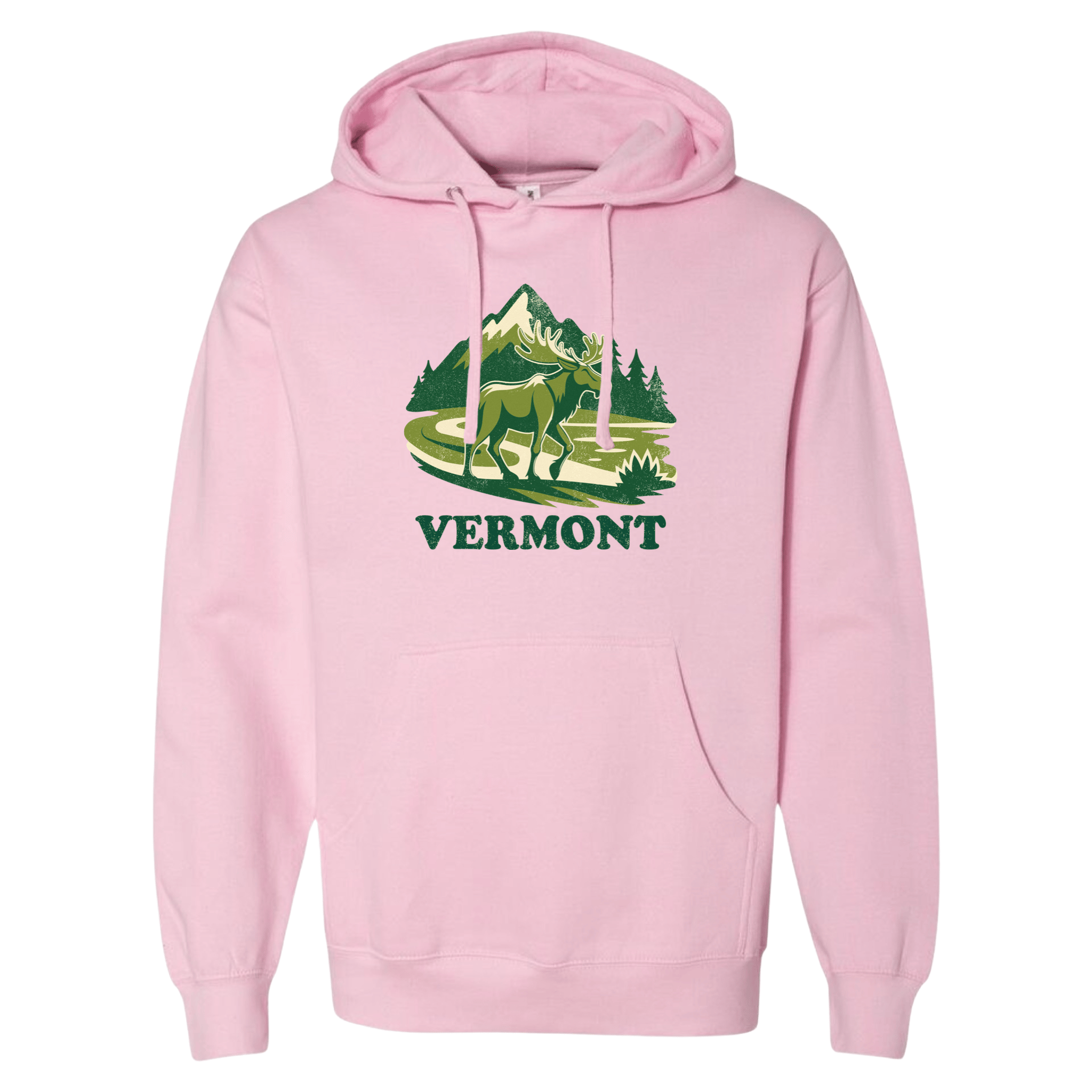 Cape Cod Clothing Company Vermont Mountain Moose Midweight Fleece Hoodie