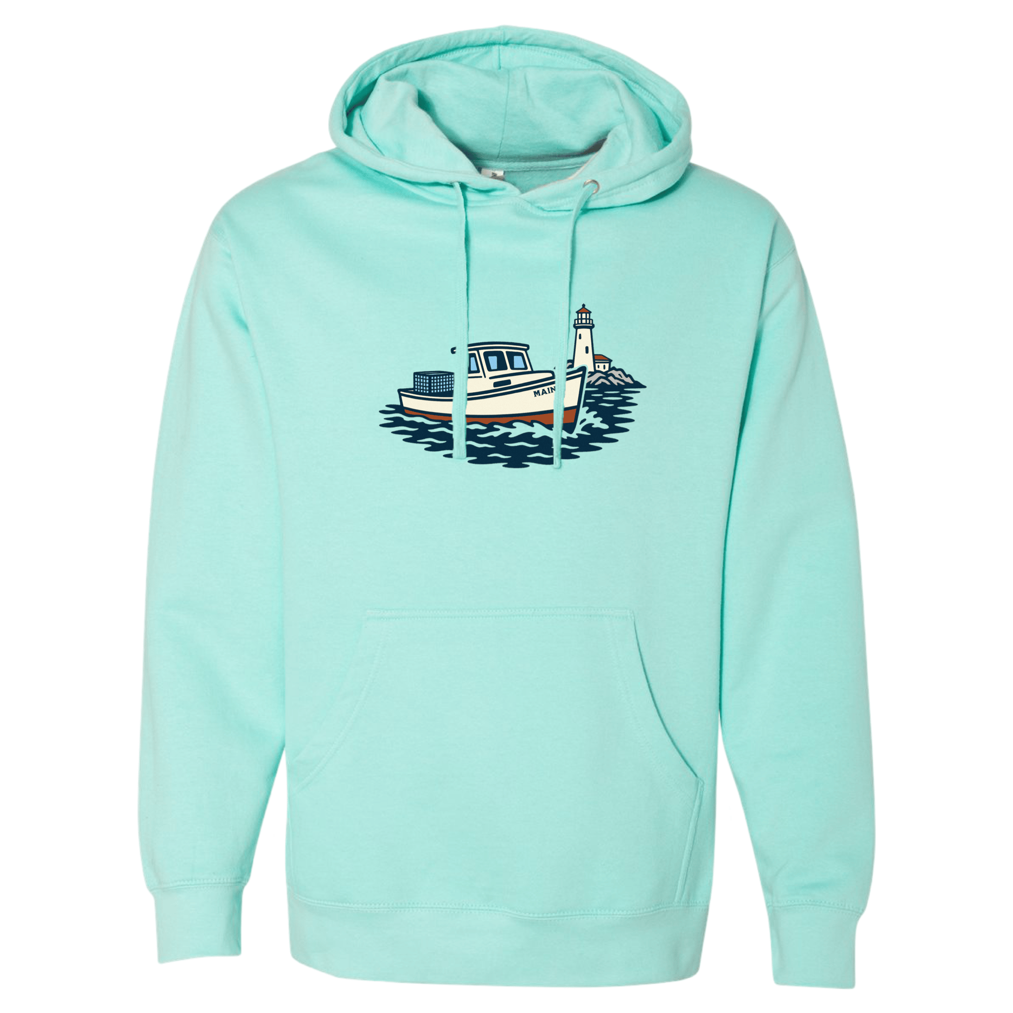 Cape Cod Clothing Company Maine Lobster Boat Midweight Fleece Hoodie