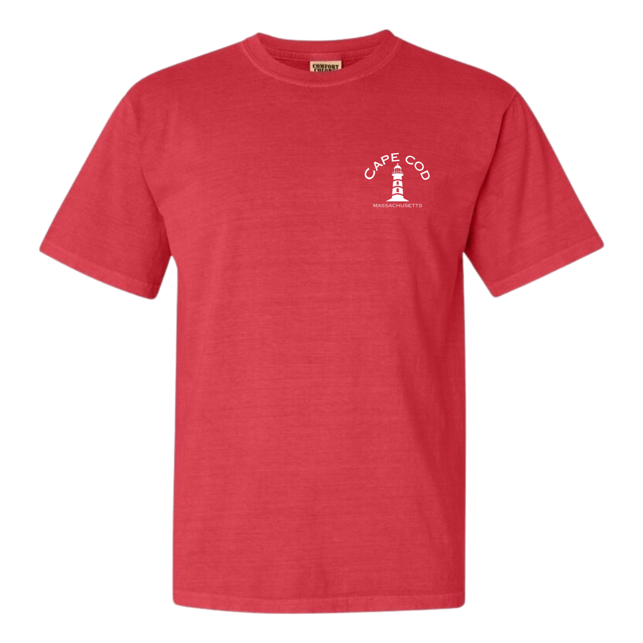 cape cod lighthouse comfort colors t-shirt, watermelon