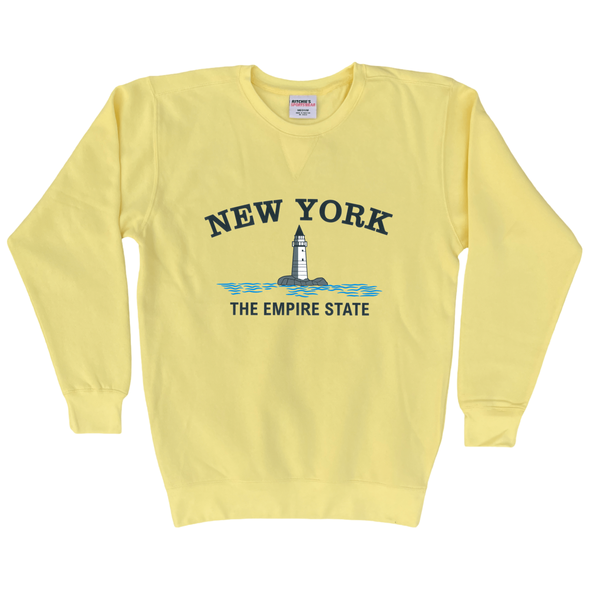 Cape Cod Clothing Company New York Big Lighthouse Fleece Crewneck Sweatshirt