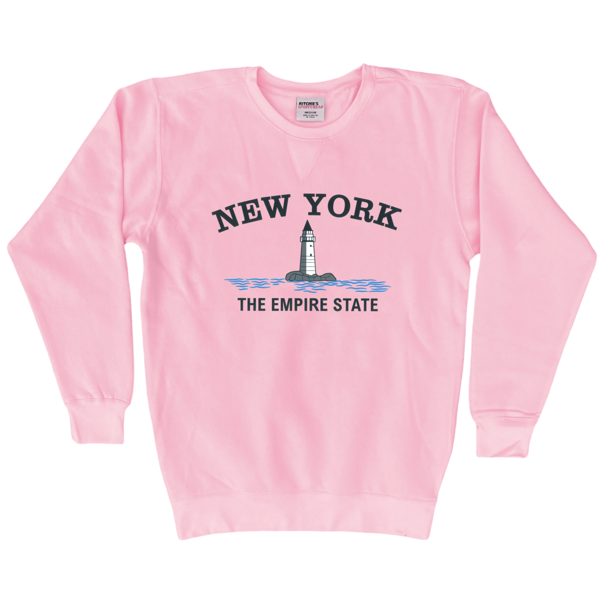 Cape Cod Clothing Company New York Big Lighthouse Fleece Crewneck Sweatshirt