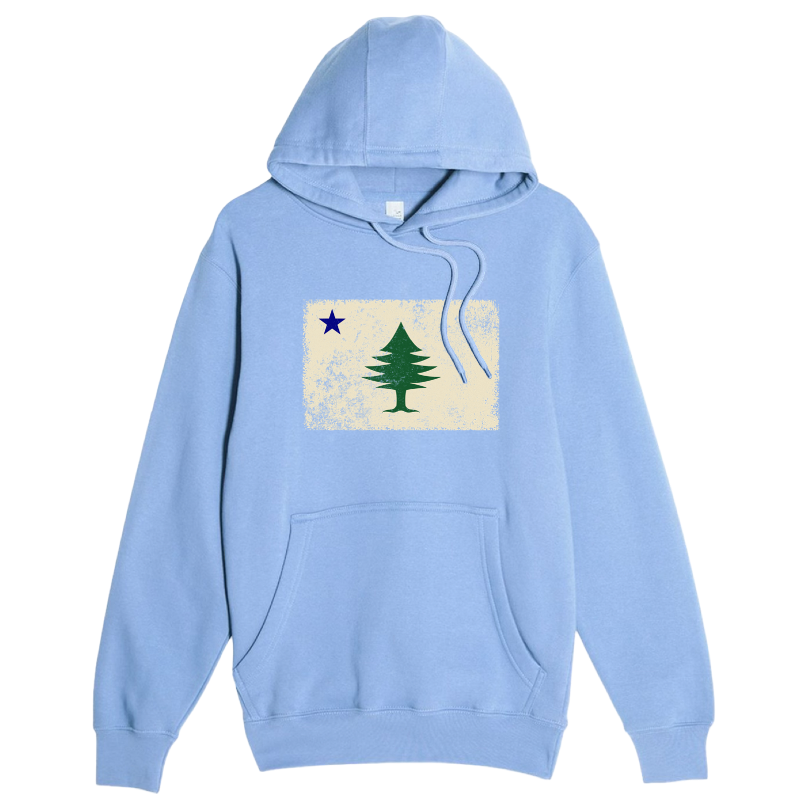 Classic Maine Flag Comfort Fleece Hoodie