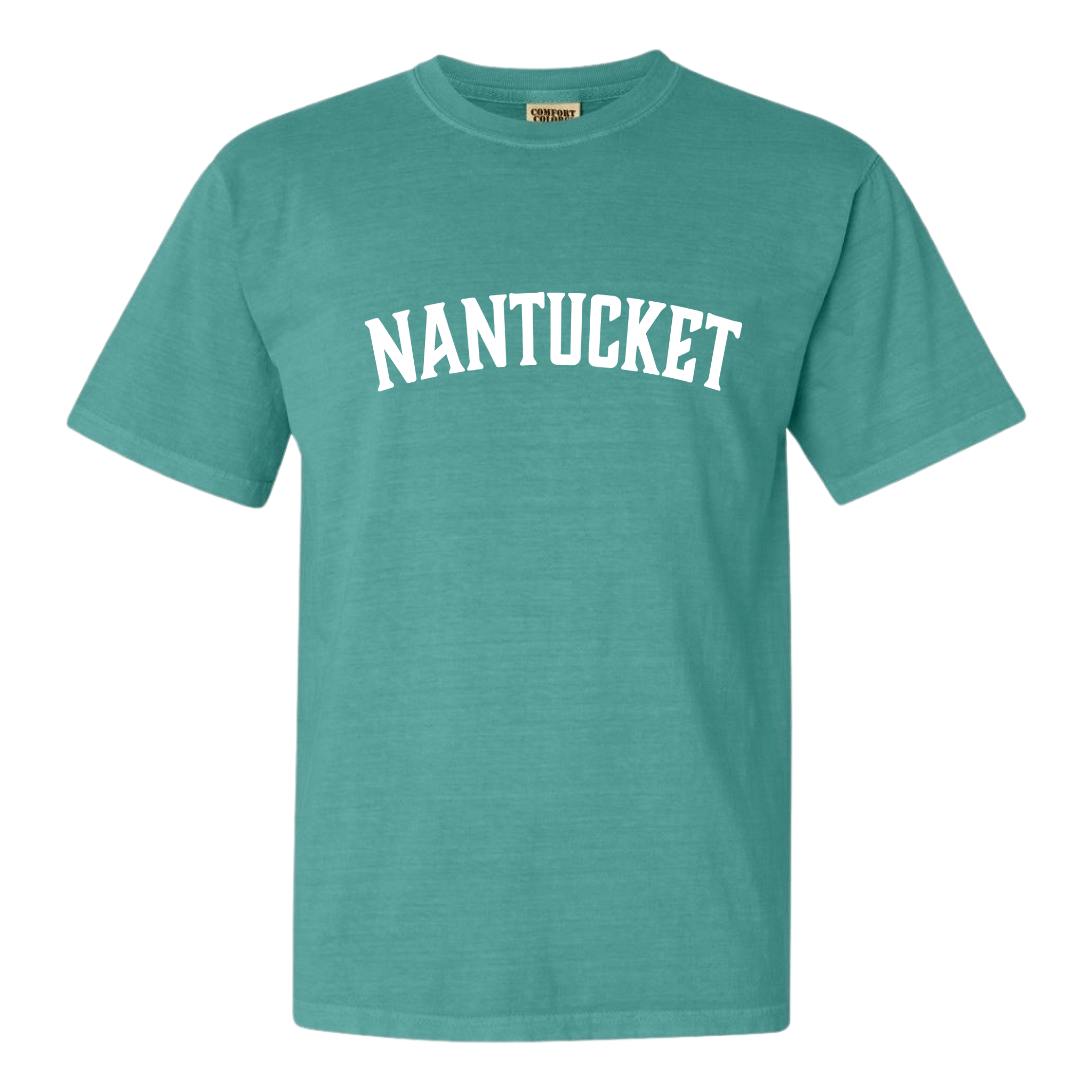 nantucket comfort colors t-shirt, seafoam