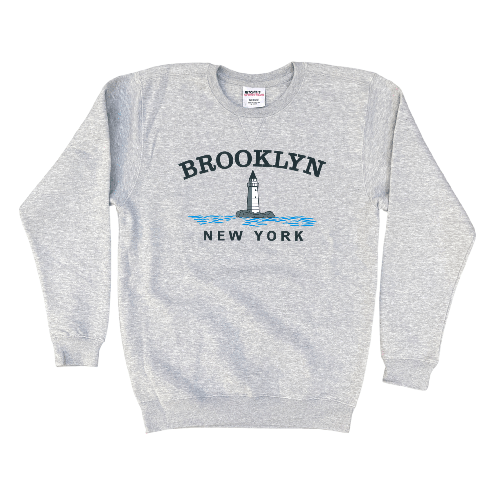 Cape Cod Clothing Company Brooklyn Big Lighthouse Fleece Crewneck Sweatshirt