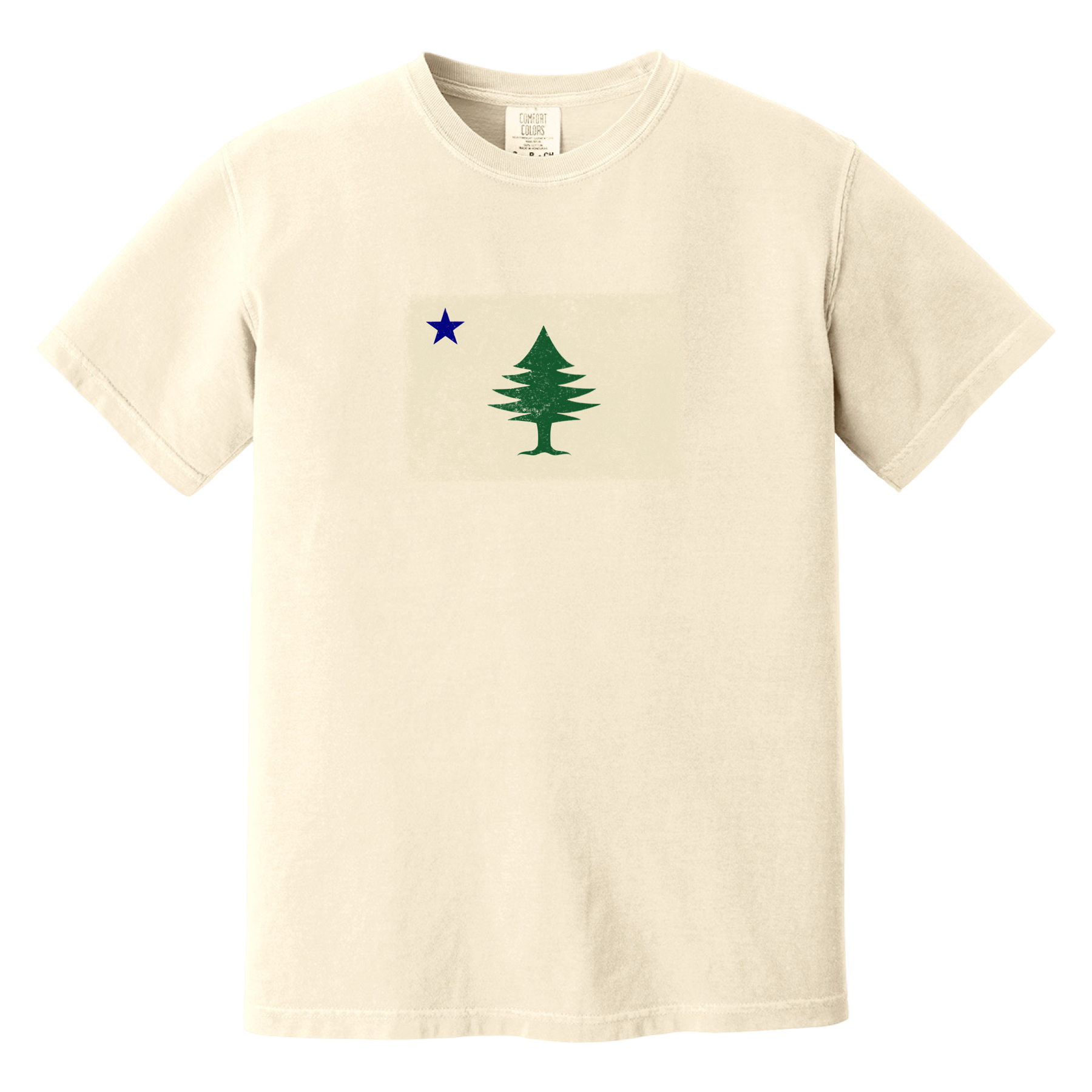 Classic Maine Flag Comfort Colors T-Shirt
