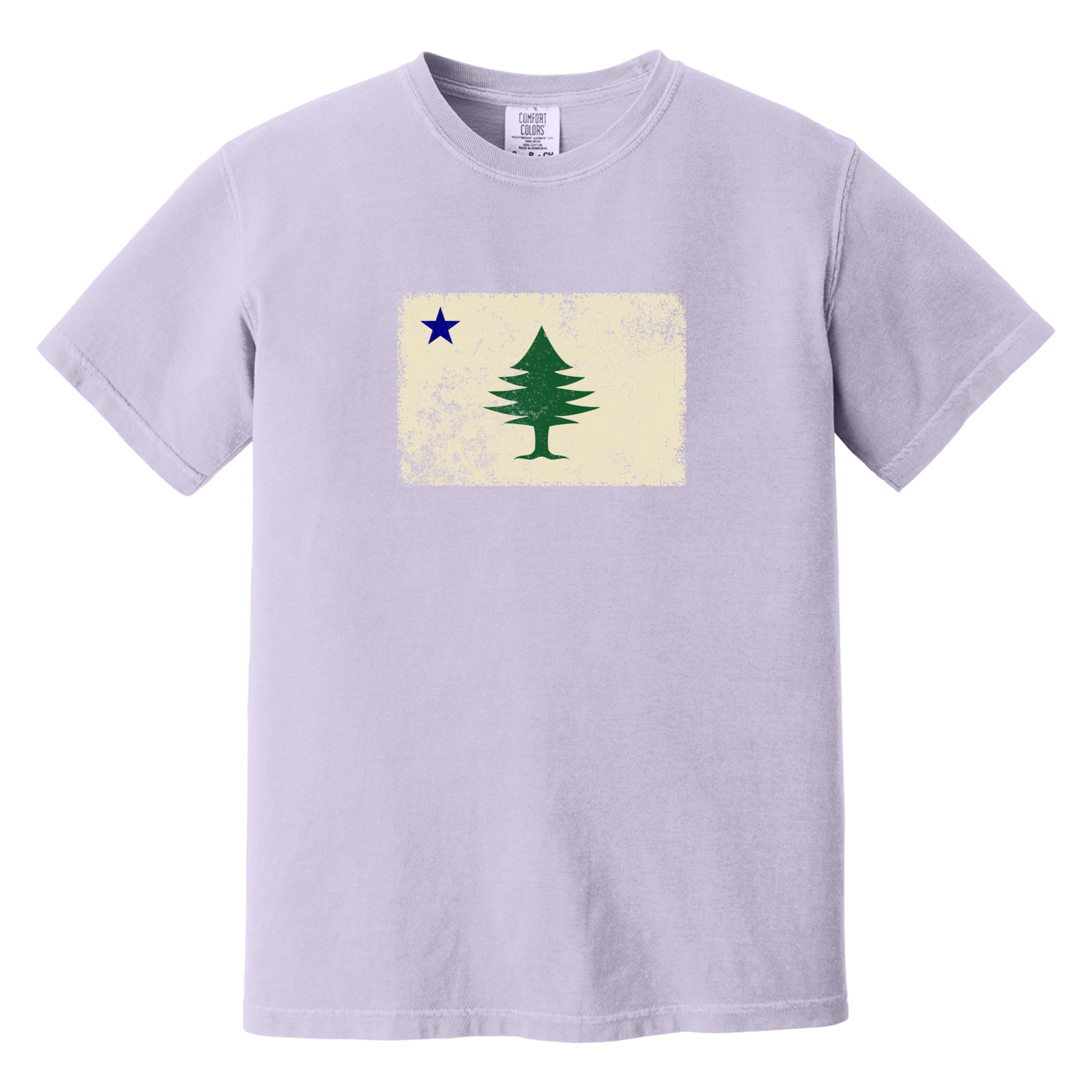 Classic Maine Flag Comfort Colors T-Shirt