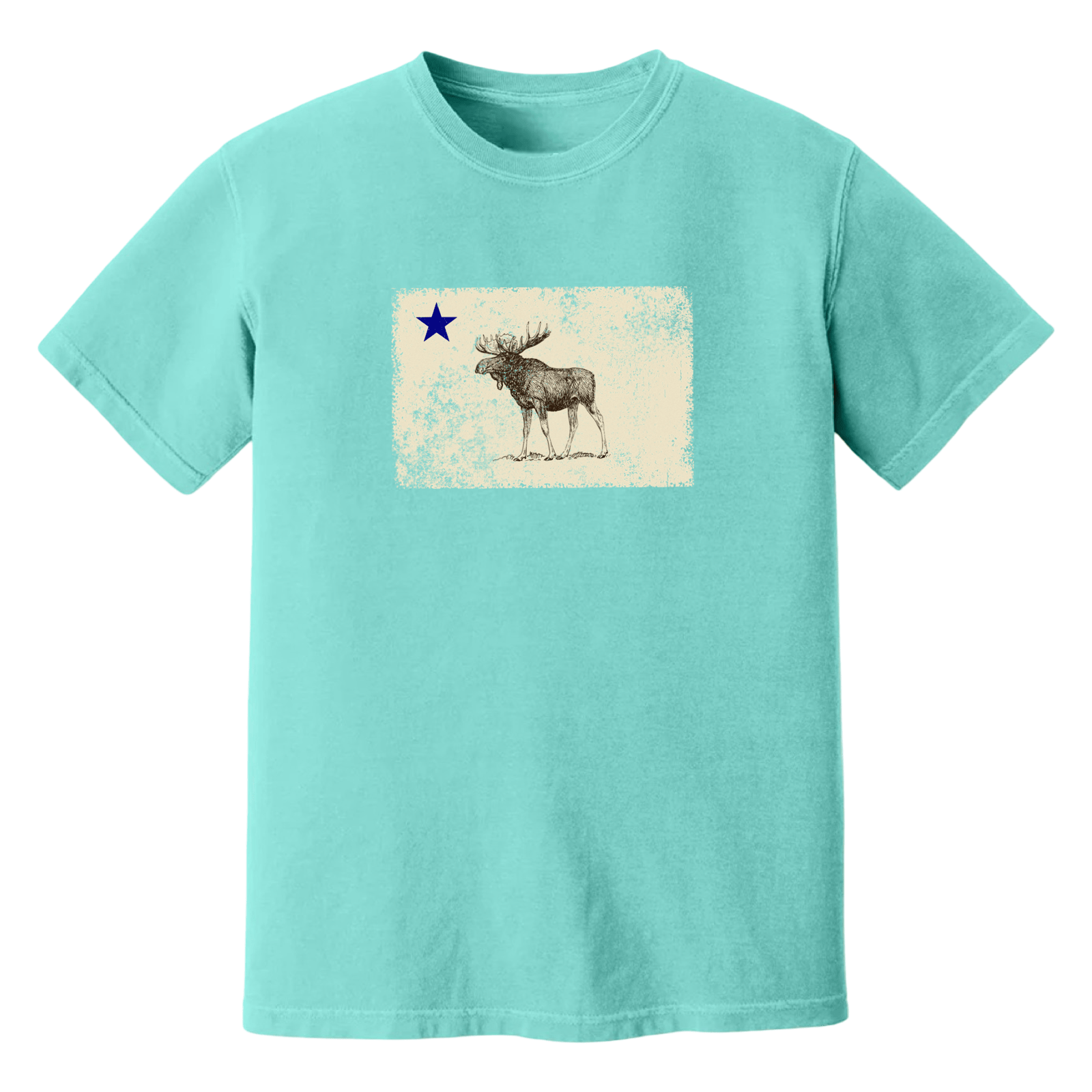 Cape Cod Clothing Company Classic Maine Moose Flag Soft Cotton T-Shirt