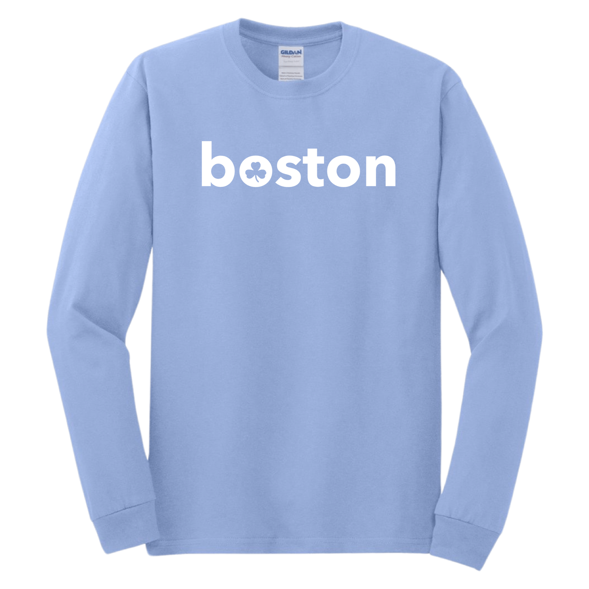 boston 90's long sleeve t-shirt, carolina blue