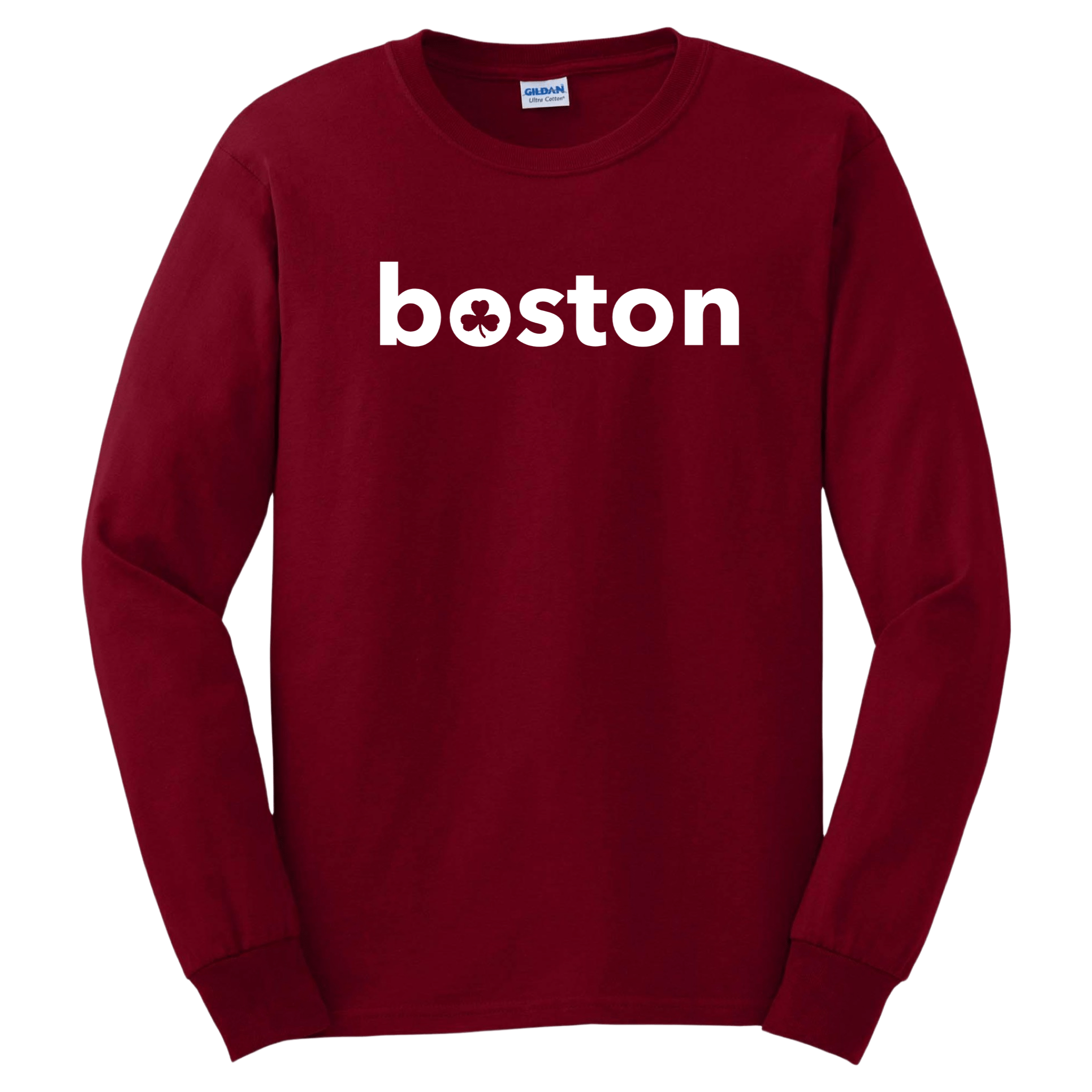 boston 90's long sleeve t-shirt, cardinal red