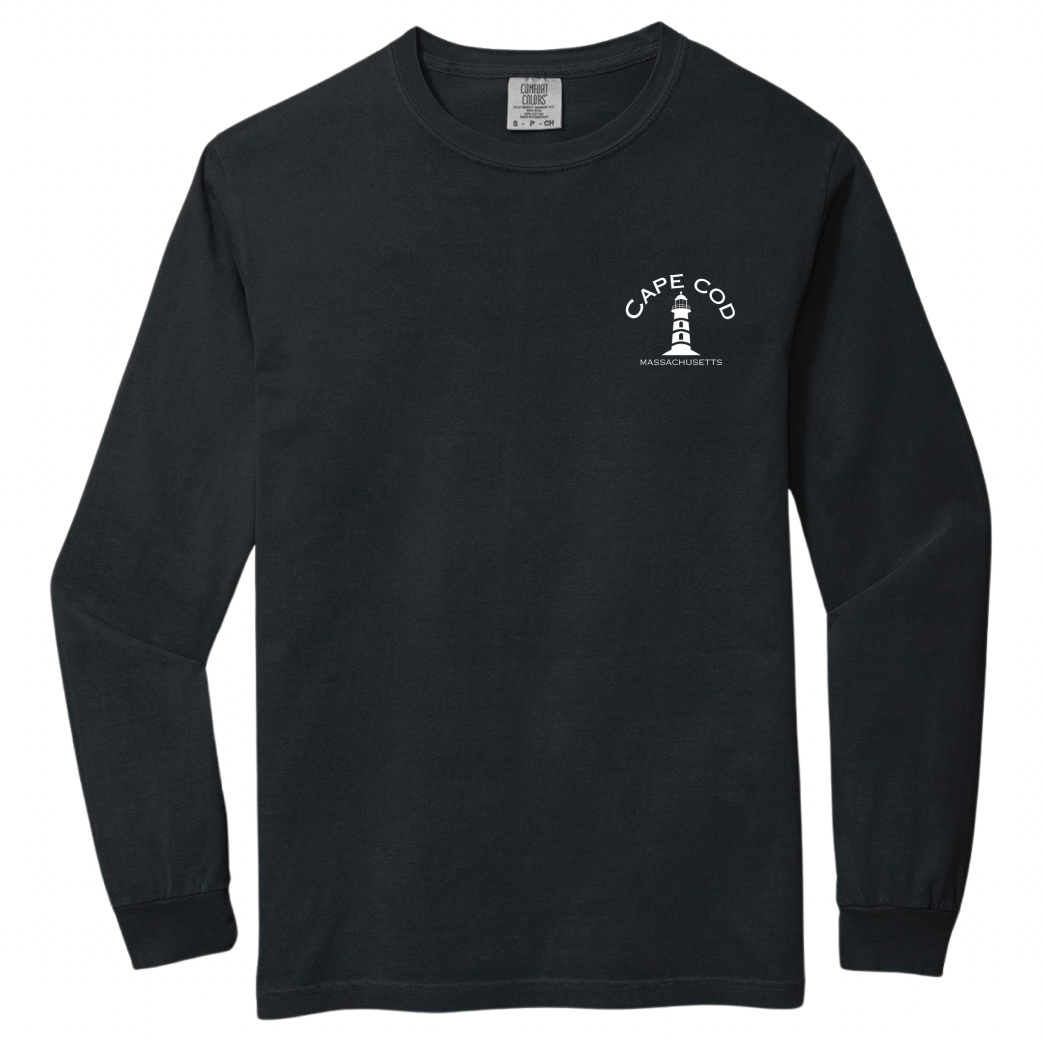 Cape Cod Lighthouse Comfort Colors Heavyweight Long Sleeve Tee