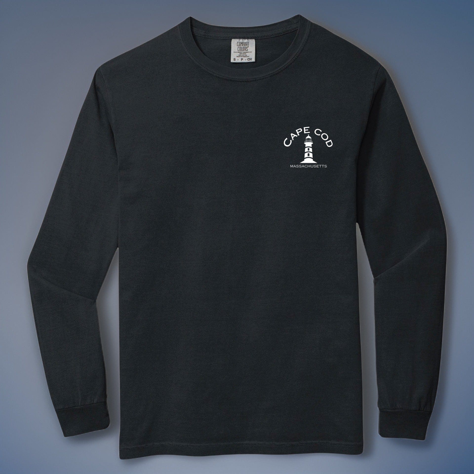 Cape Cod Lighthouse Comfort Colors Heavyweight Long Sleeve Tee