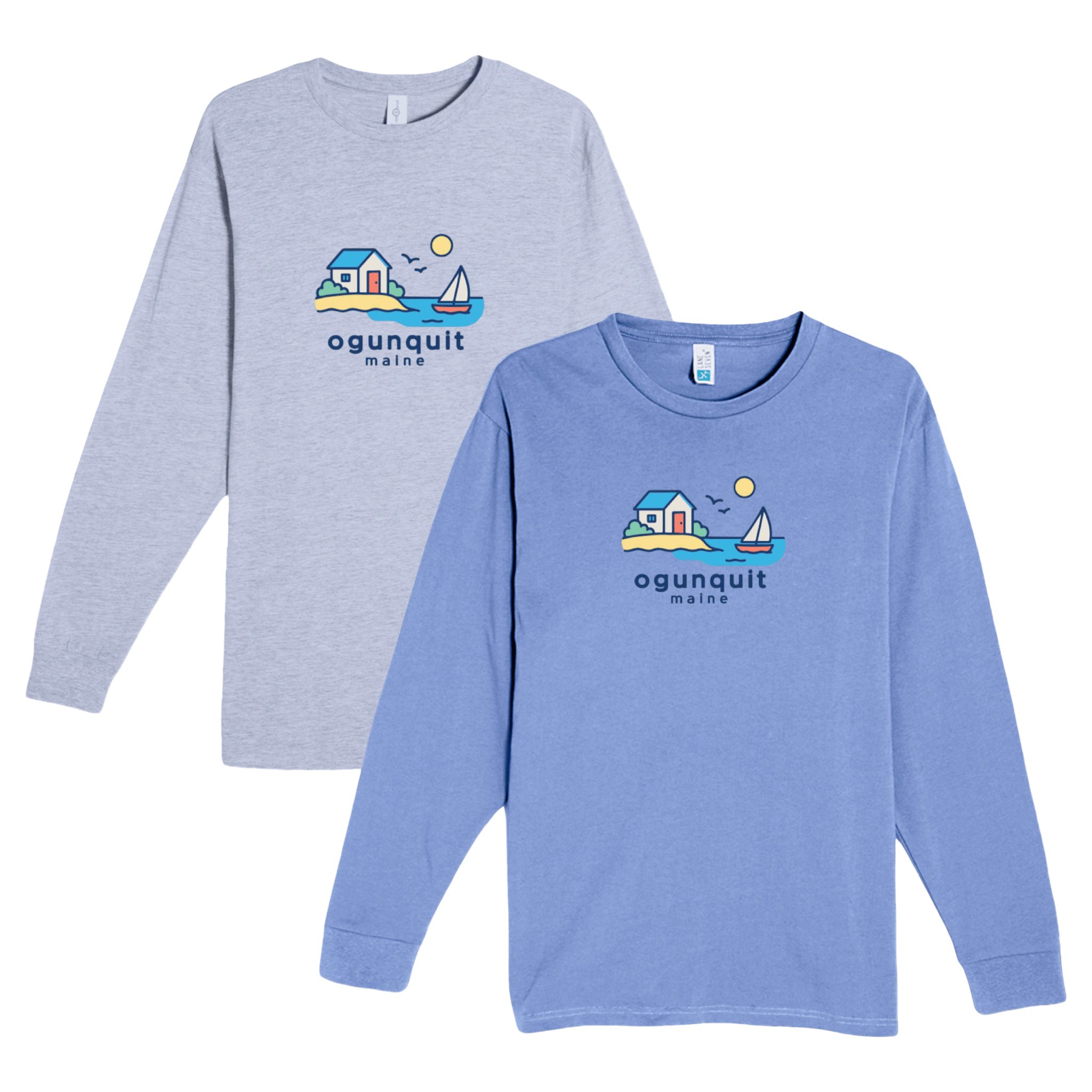 Cape Cod Clothing Company Ogunquit Beach House Heavyweight Long Sleeve Tee
