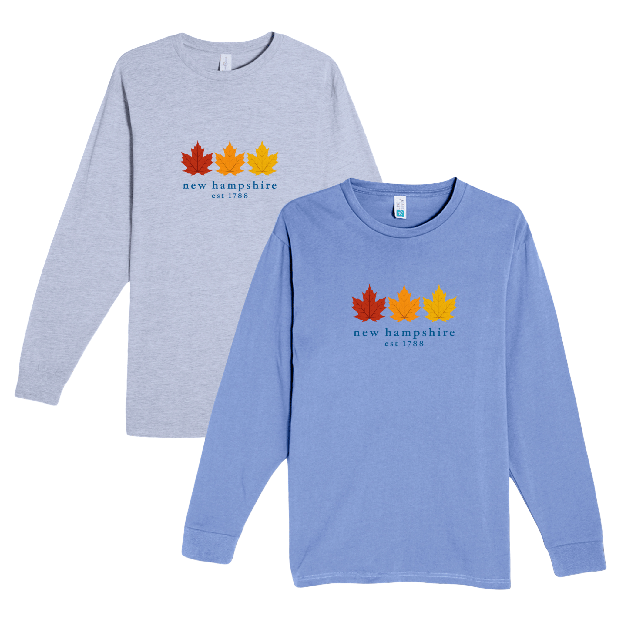 Cape Cod Clothing Company New Hampshire Fall Foliage Heavyweight Long Sleeve Tee