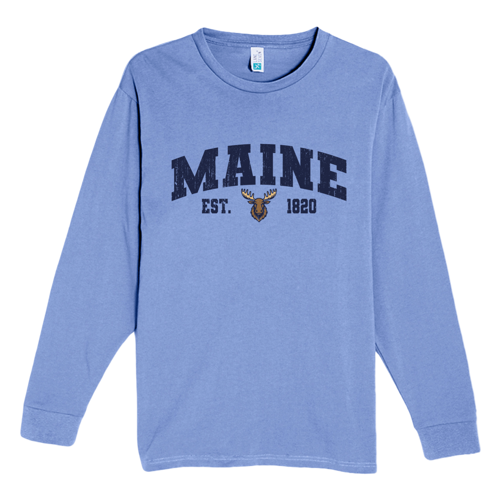 Cape Cod Clothing Company Maine Moose Heavyweight Long Sleeve Tee