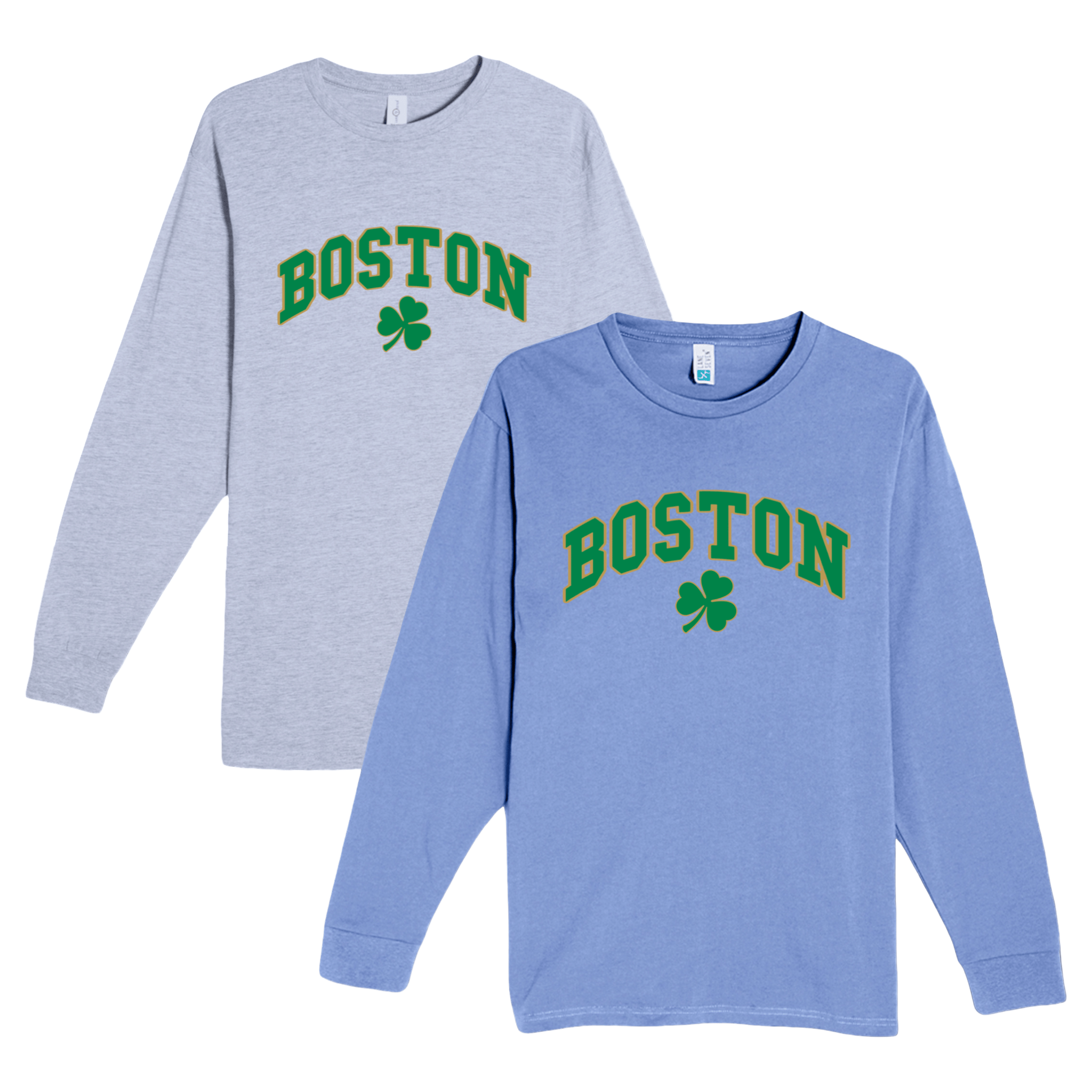 Cape Cod Clothing Company Boston Vintage Shamrock Heavyweight Long Sleeve Tee