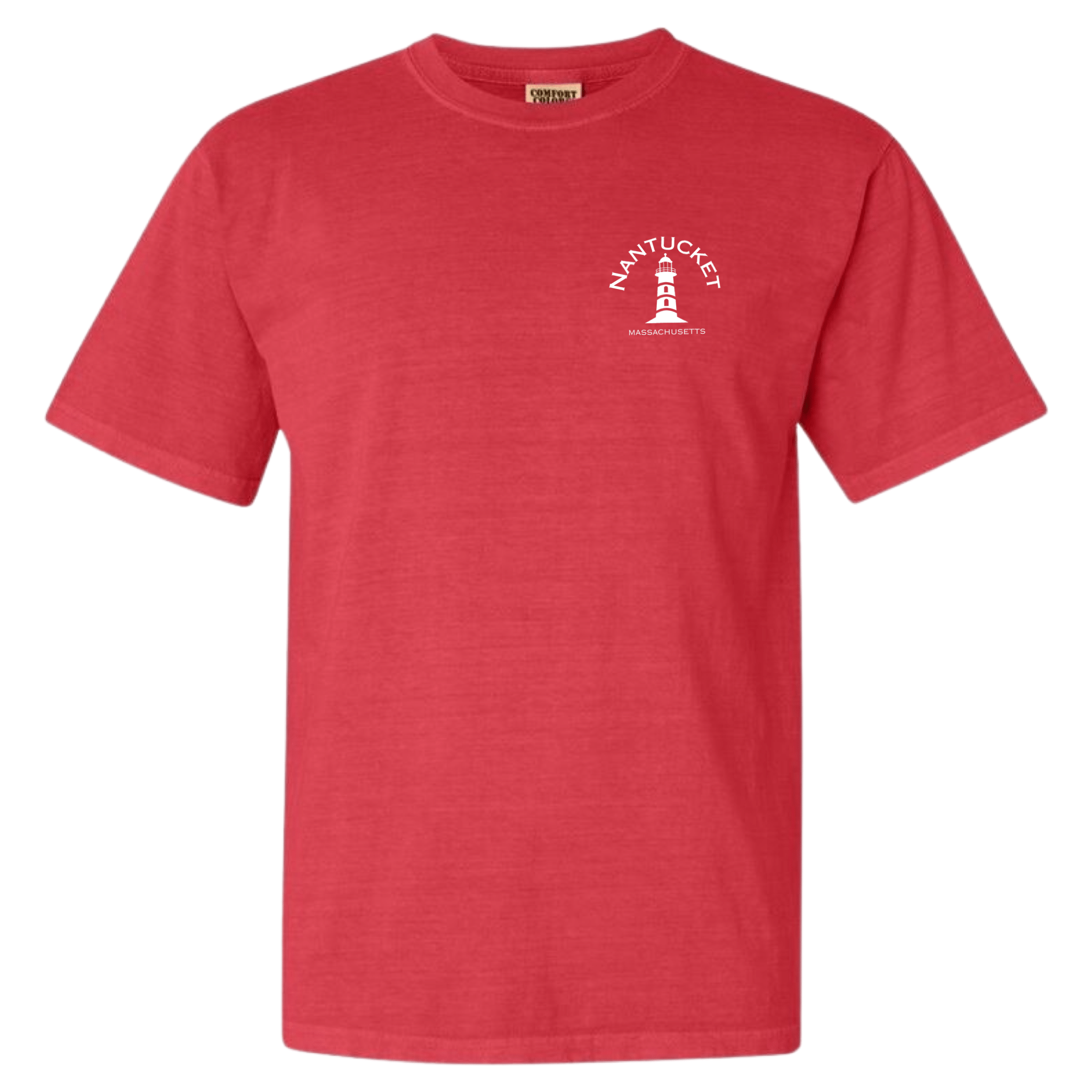 Nantucket Lighthouse Comfort Colors T-Shirt, watermelon