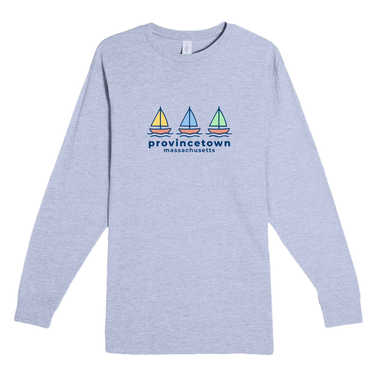 Cape Cod Clothing Company Provincetown Summer Sails Heavyweight Long Sleeve Tee