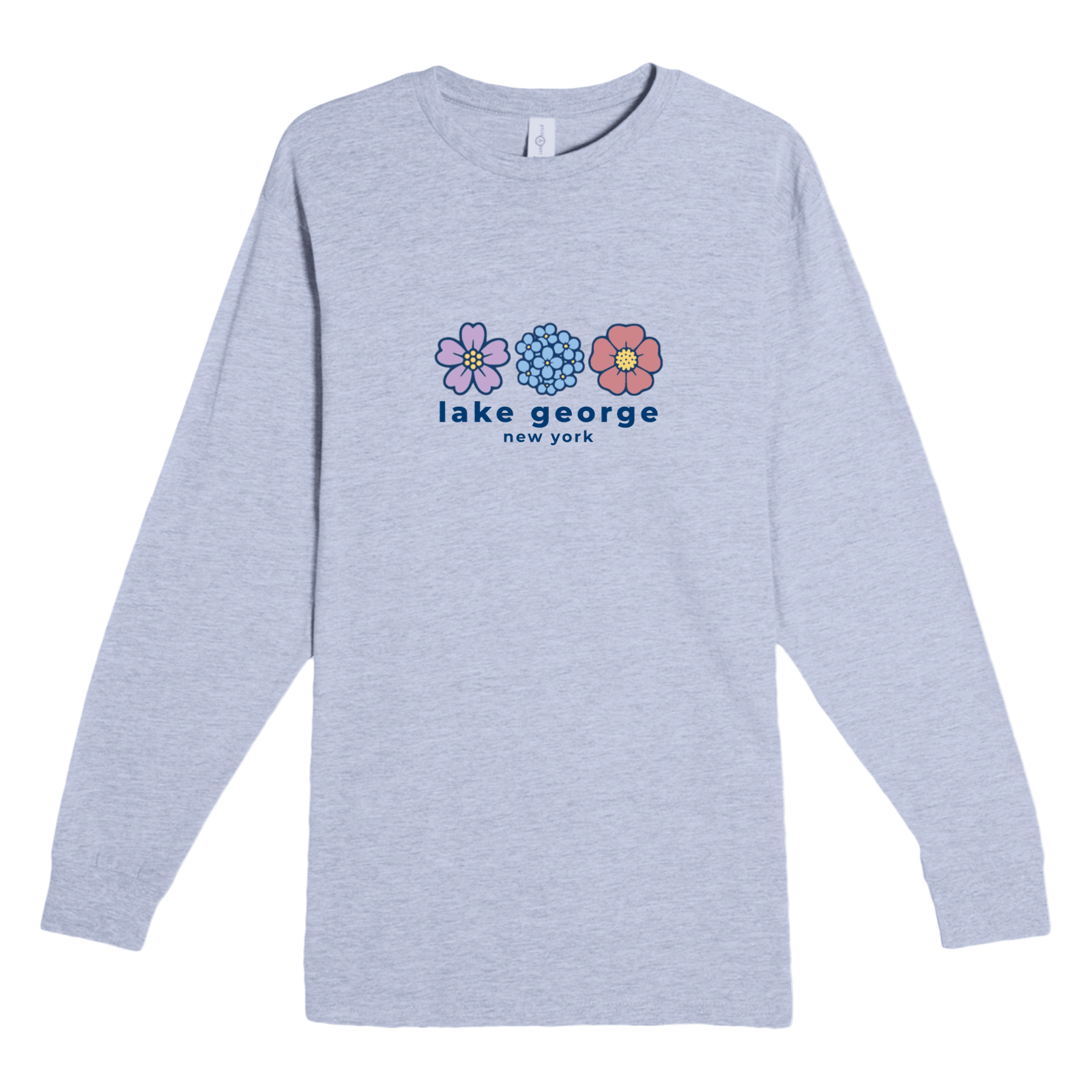 Cape Cod Clothing Company Lake George Summer Bloom Heavyweight Long Sleeve Tee